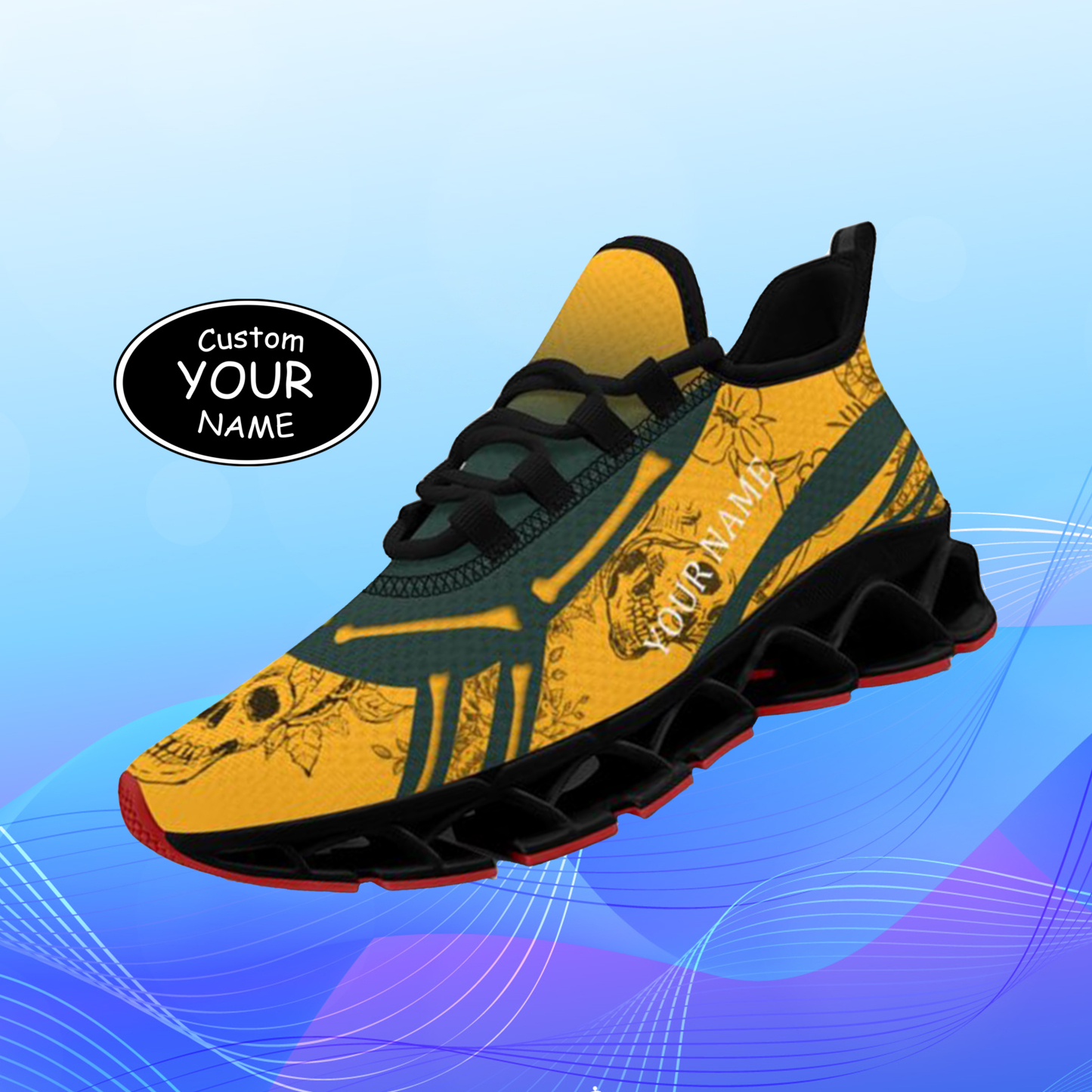 Personalized New York Sneakers, Custom Breathable Walking Shoes, Patri