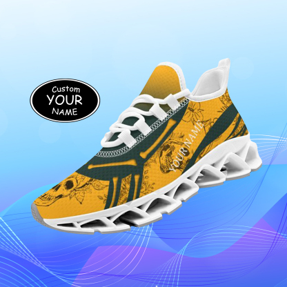 FN003-25-cy-Green Bay-13-1，Personalized  Green Bay Sneakers, Custom Breathable Walking Shoes, Patriotic Running Shoes