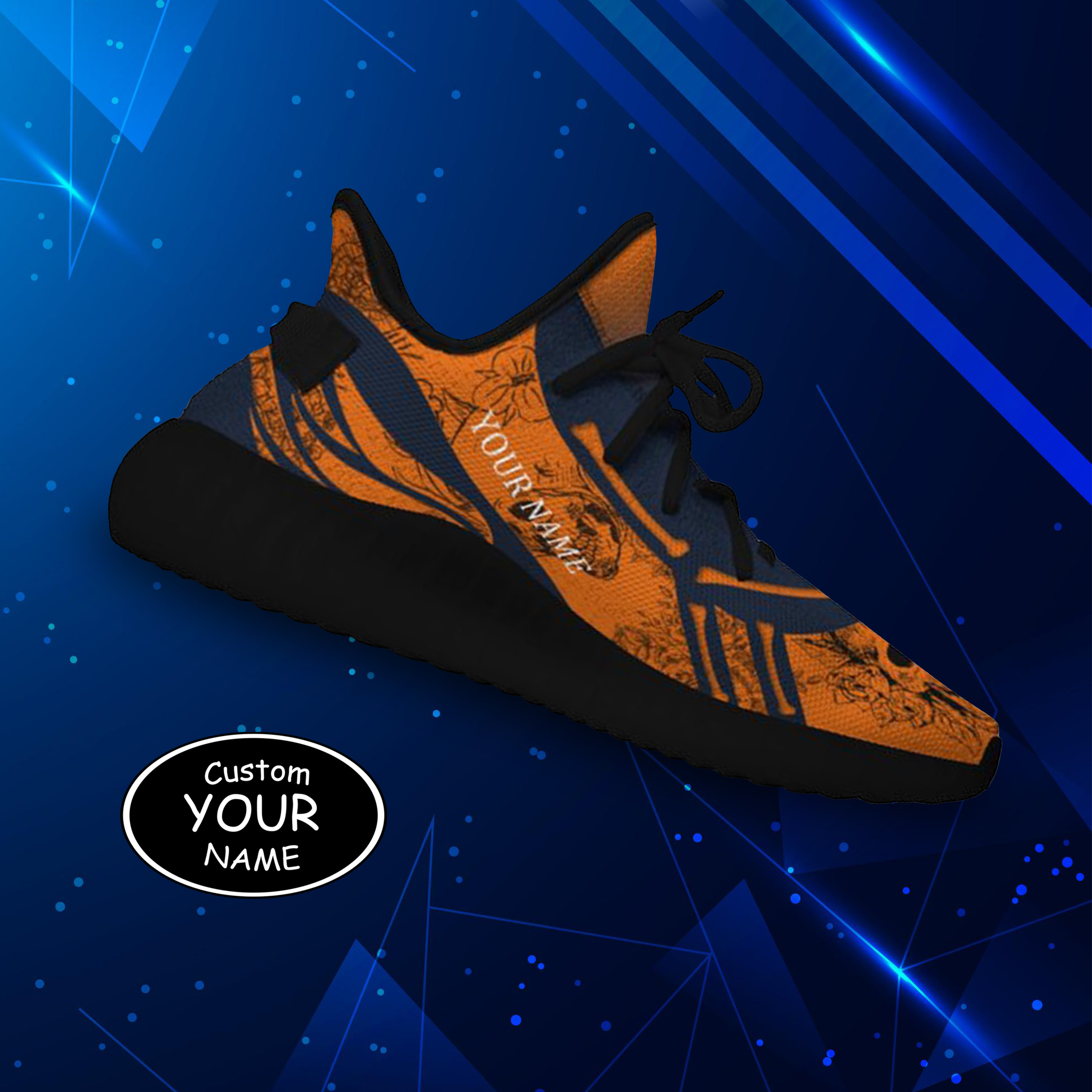 Personalized New York Sneakers, Custom Breathable Walking Shoes, Patri