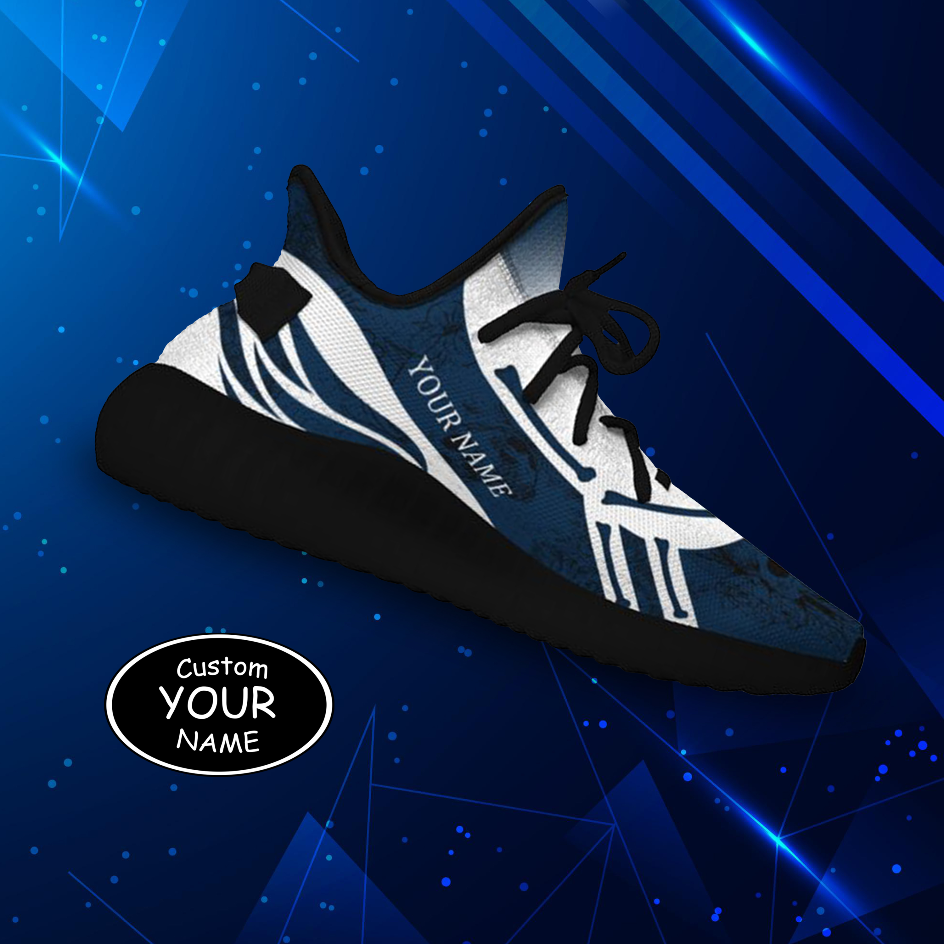 SH051-25-cy-Dallas-9-1，Personalized  Dallas Sneakers, Custom Breathable Walking Shoes, Patriotic Running Shoes