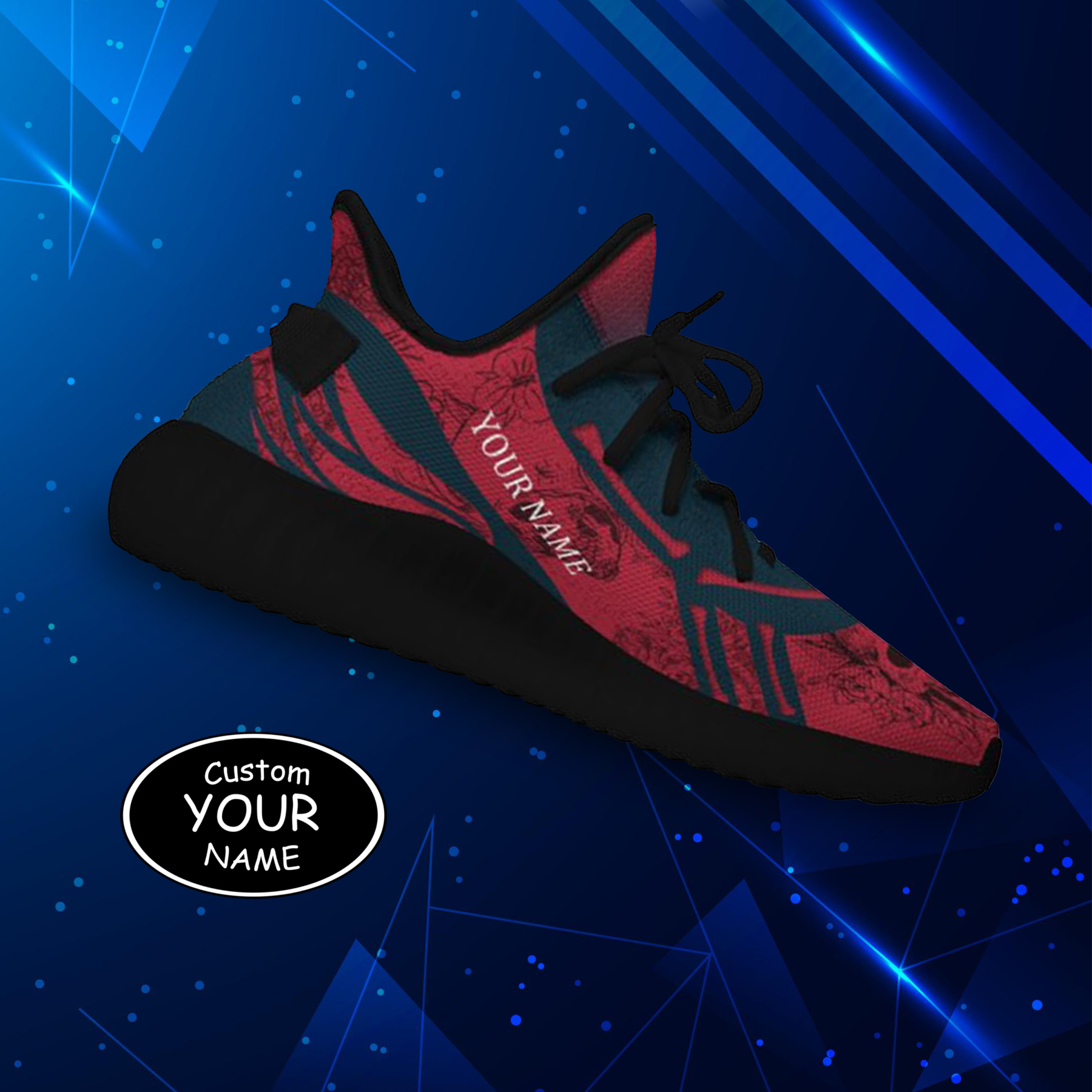 Personalized New York Sneakers, Custom Breathable Walking Shoes, Patri