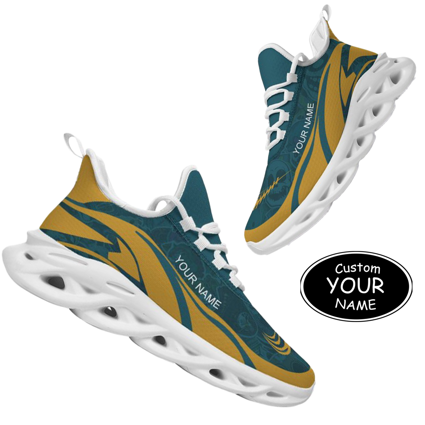 Personalized  Jacksonville Sneakers, Custom Breathable Walking Shoes, Patriotic Running Shoes,Max Sowl-25-yy-Jacksonville-16-1