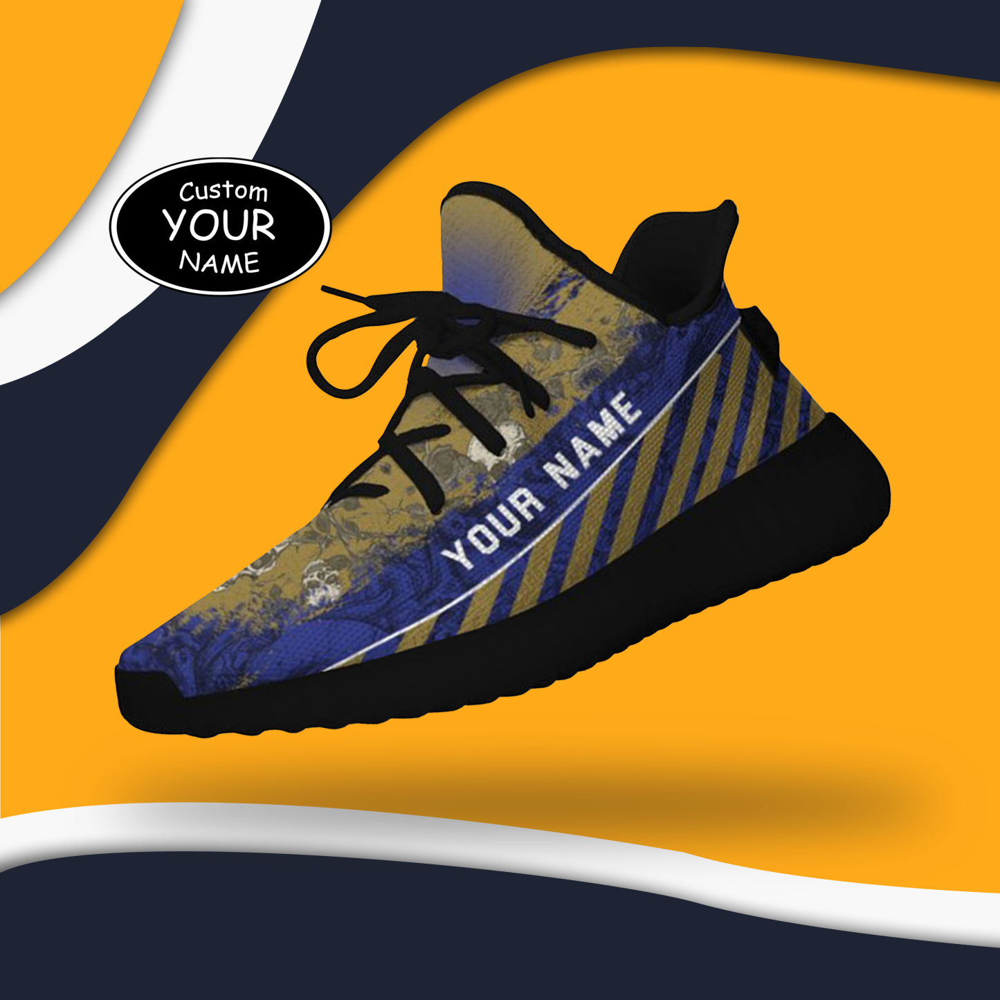 SH051-cy-Baltimore-2-2，Personalized Baltimore Sneakers, Custom Breathable Walking Shoes, Patriotic Running Shoes