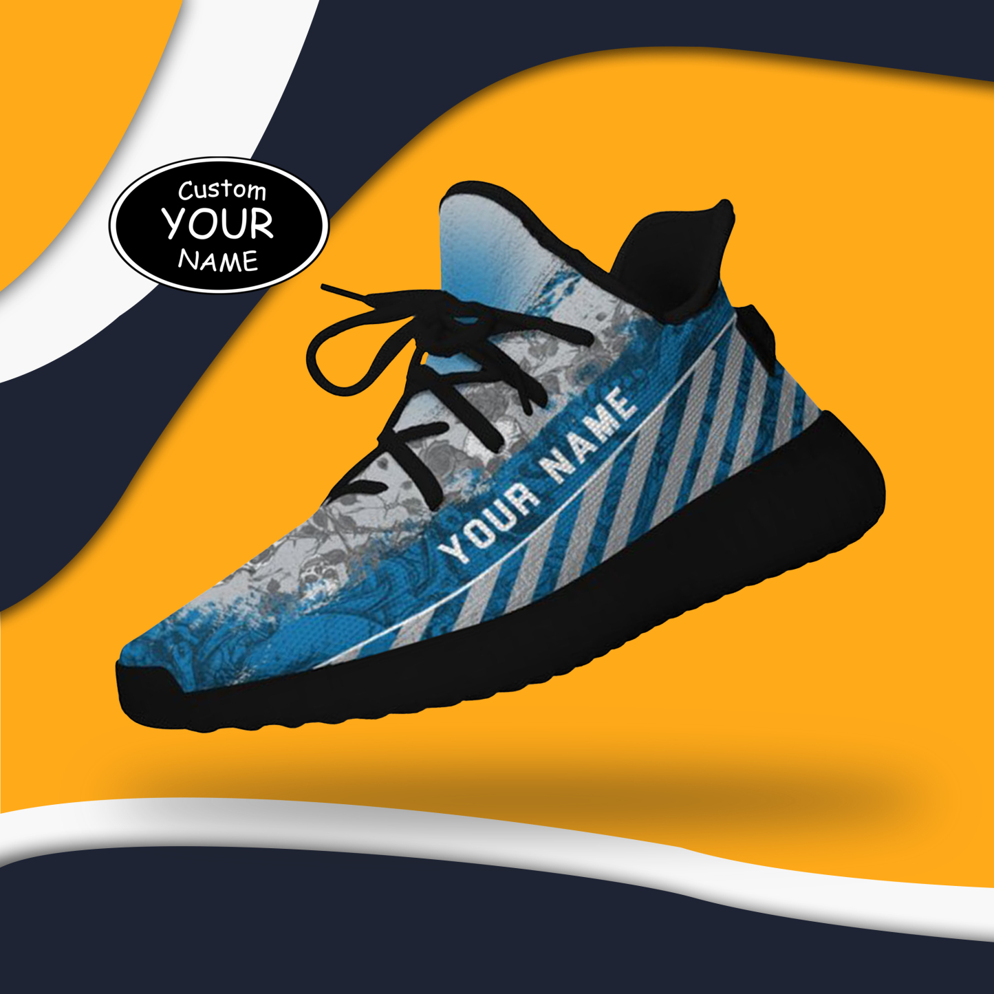 Personalized New York Sneakers, Custom Breathable Walking Shoes, Patri