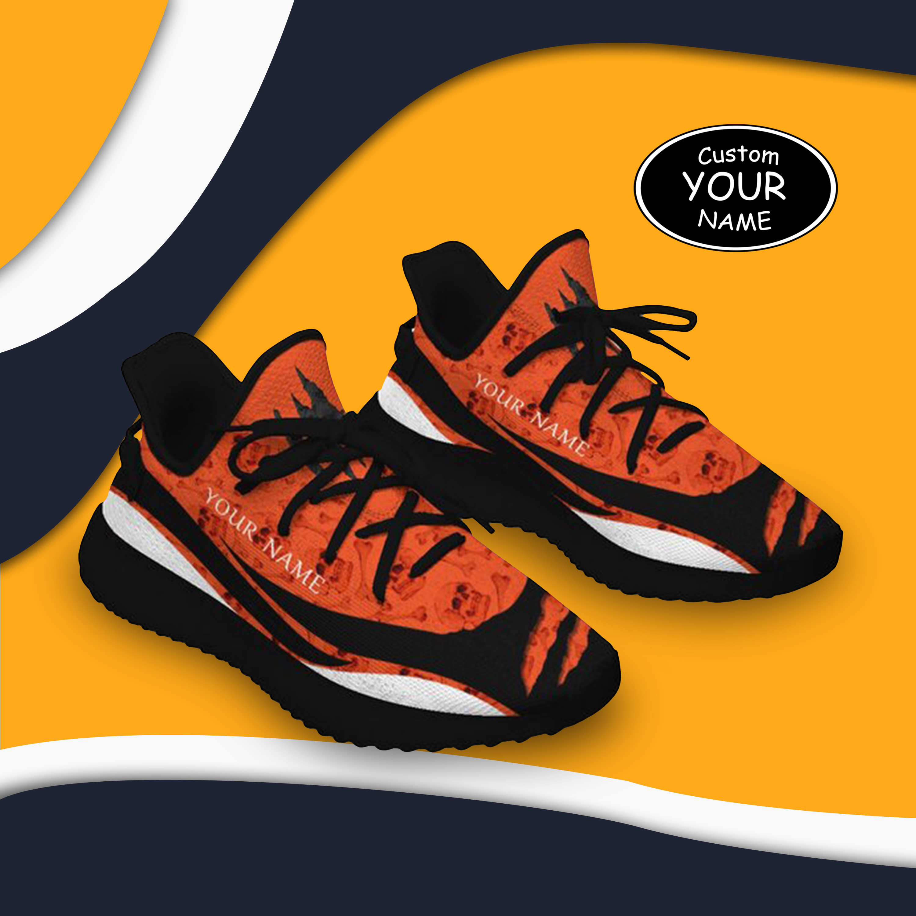 Personalized New York Sneakers, Custom Breathable Walking Shoes, Patri