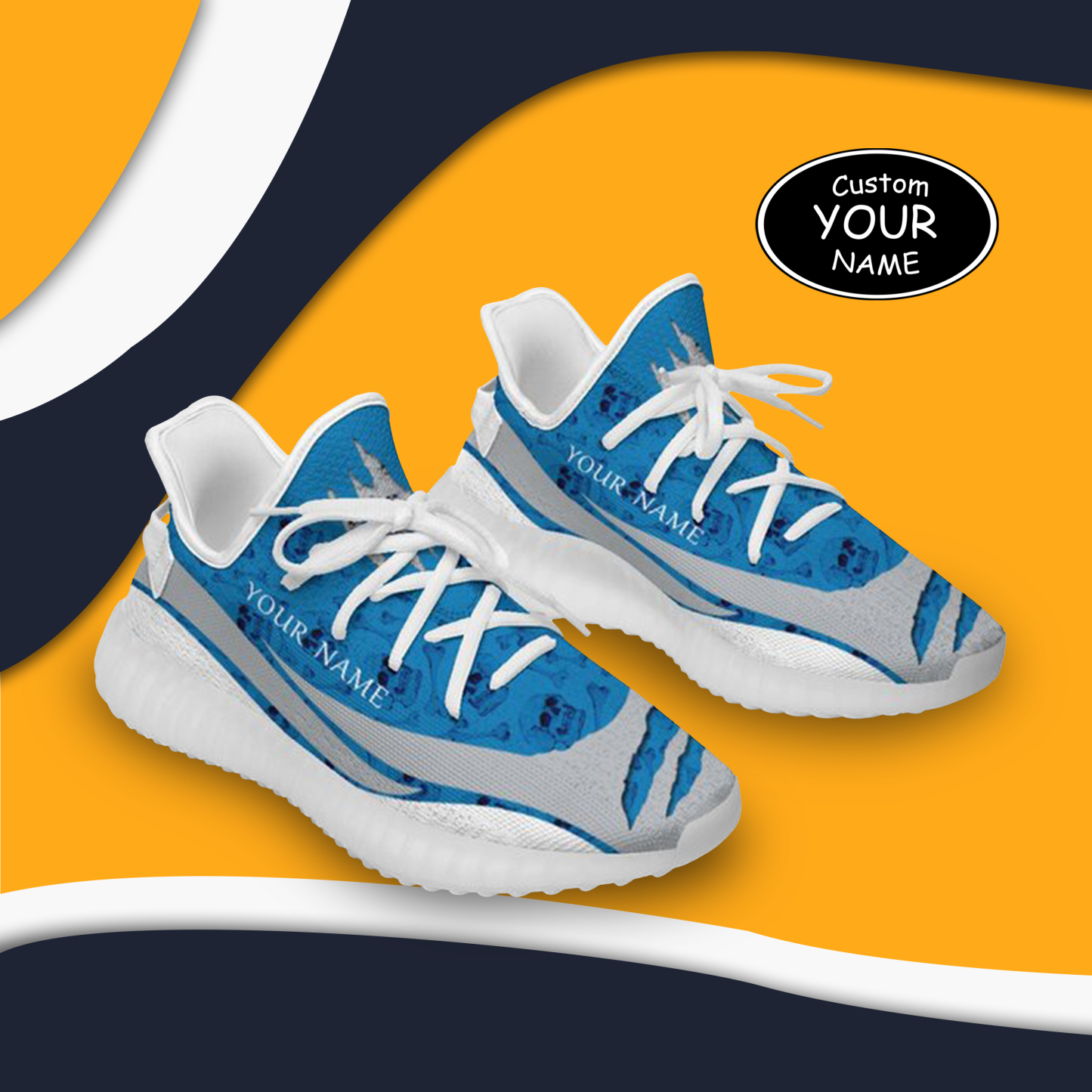 SH051-25-cy-Detroit-11-3，Personalized  Detroit Sneakers, Custom Breathable Walking Shoes, Patriotic Running Shoes