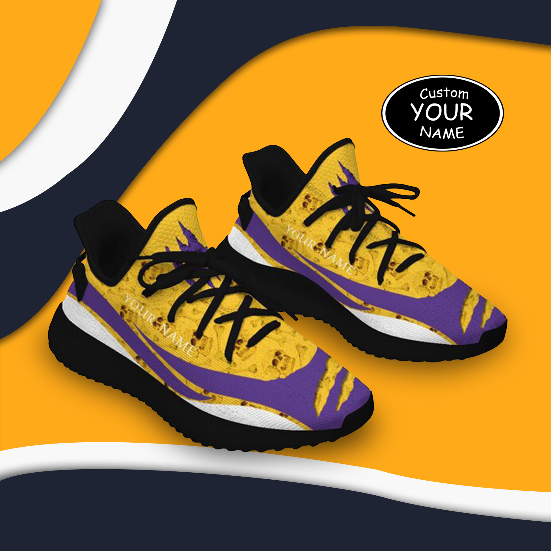 Personalized New York Sneakers, Custom Breathable Walking Shoes, Patri