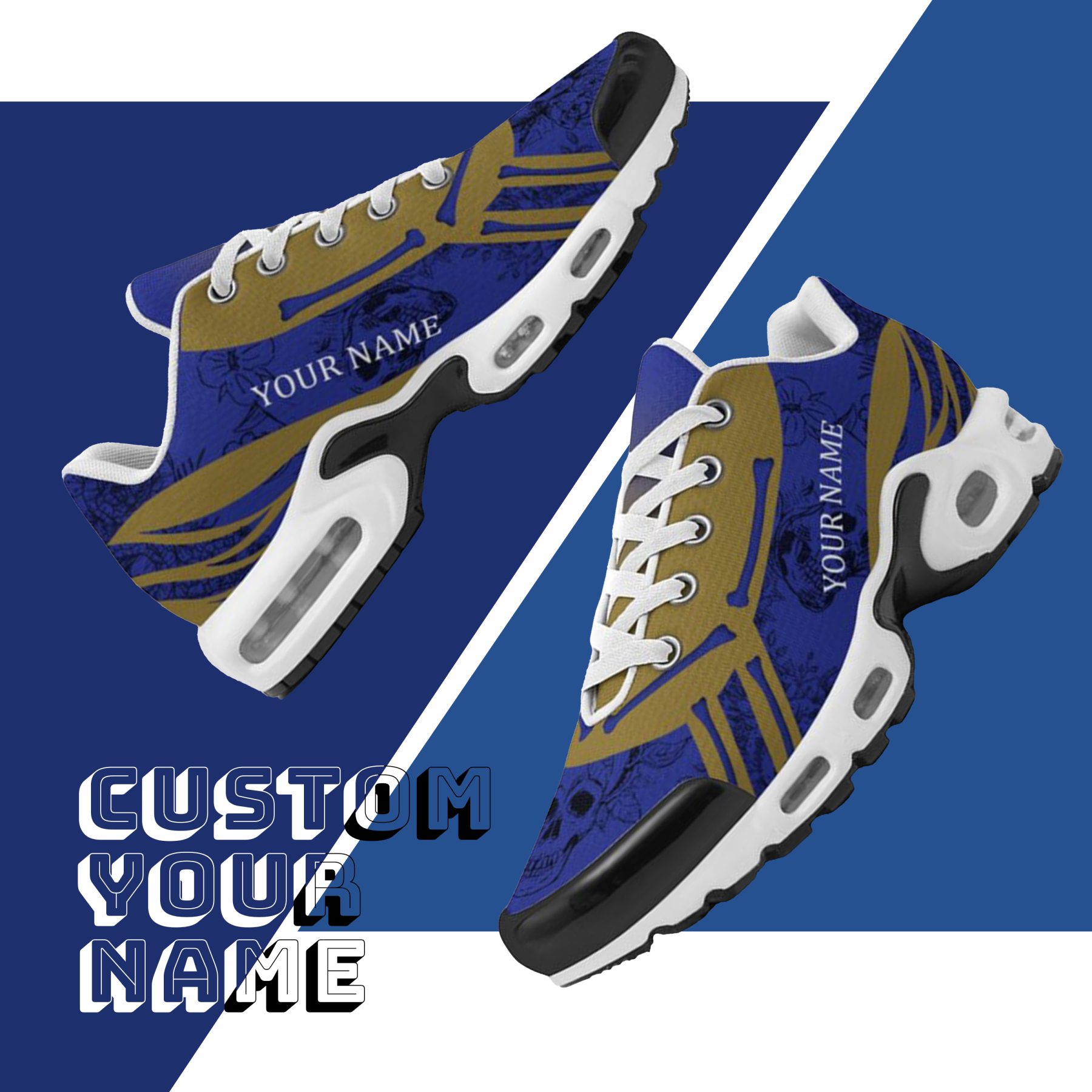 Personalized Baltimore Sneakers, Custom Breathable Walking Shoes, Patr