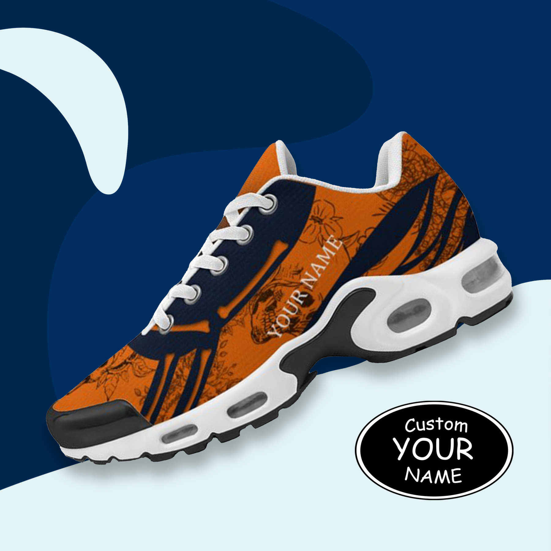 TN-25-cy-Chicago-7-1，Personalized  Cincinnati Sneakers, Custom Breathable Walking Shoes, Patriotic Running Shoes