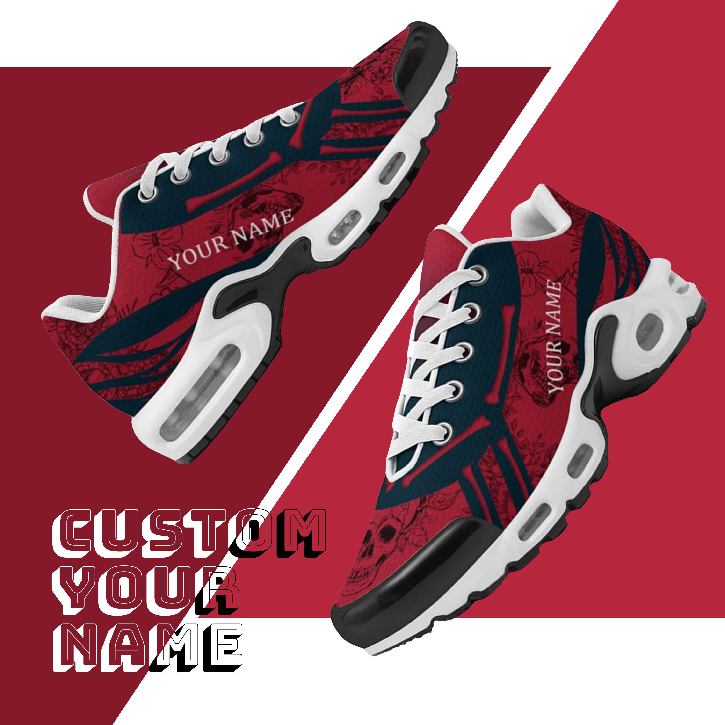 TN-25-cy-Houston-12-1，Personalized  Houston Sneakers, Custom Breathable Walking Shoes, Patriotic Running Shoes