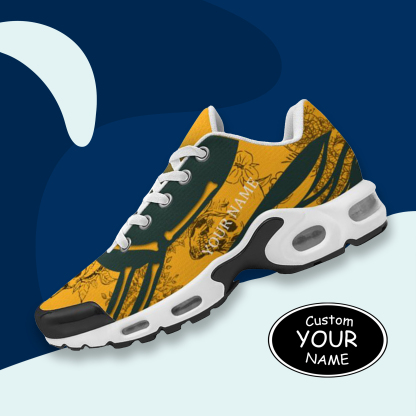 TN-25-cy-Green Bay-13-1，Personalized  Green Bay Sneakers, Custom Breathable Walking Shoes, Patriotic Running Shoes