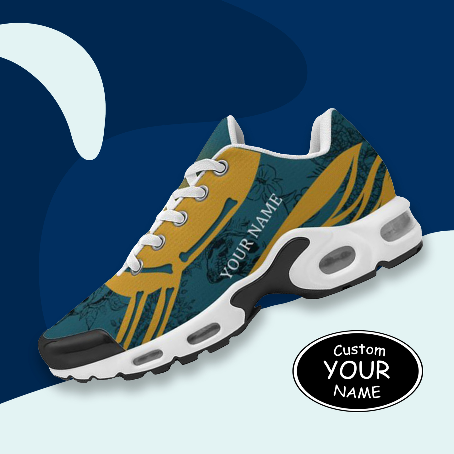 TN-25-cy-Jacksonville-16-1,Personalized  Jacksonville Sneakers, Custom Breathable Walking Shoes, Patriotic Running Shoes