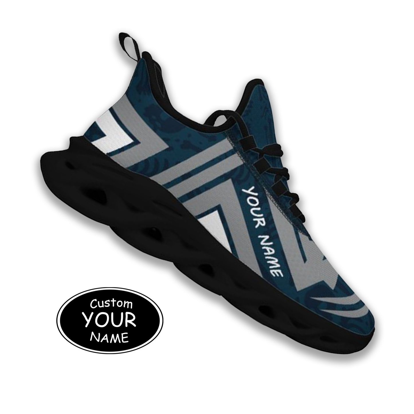 Max Sowl-25-cy-Logan-22-4, Personalized Utah State Aggies Custom Max Sowl Shoes, Personalized Sport Footwear, Custom Color-Blocked Running Shoes
