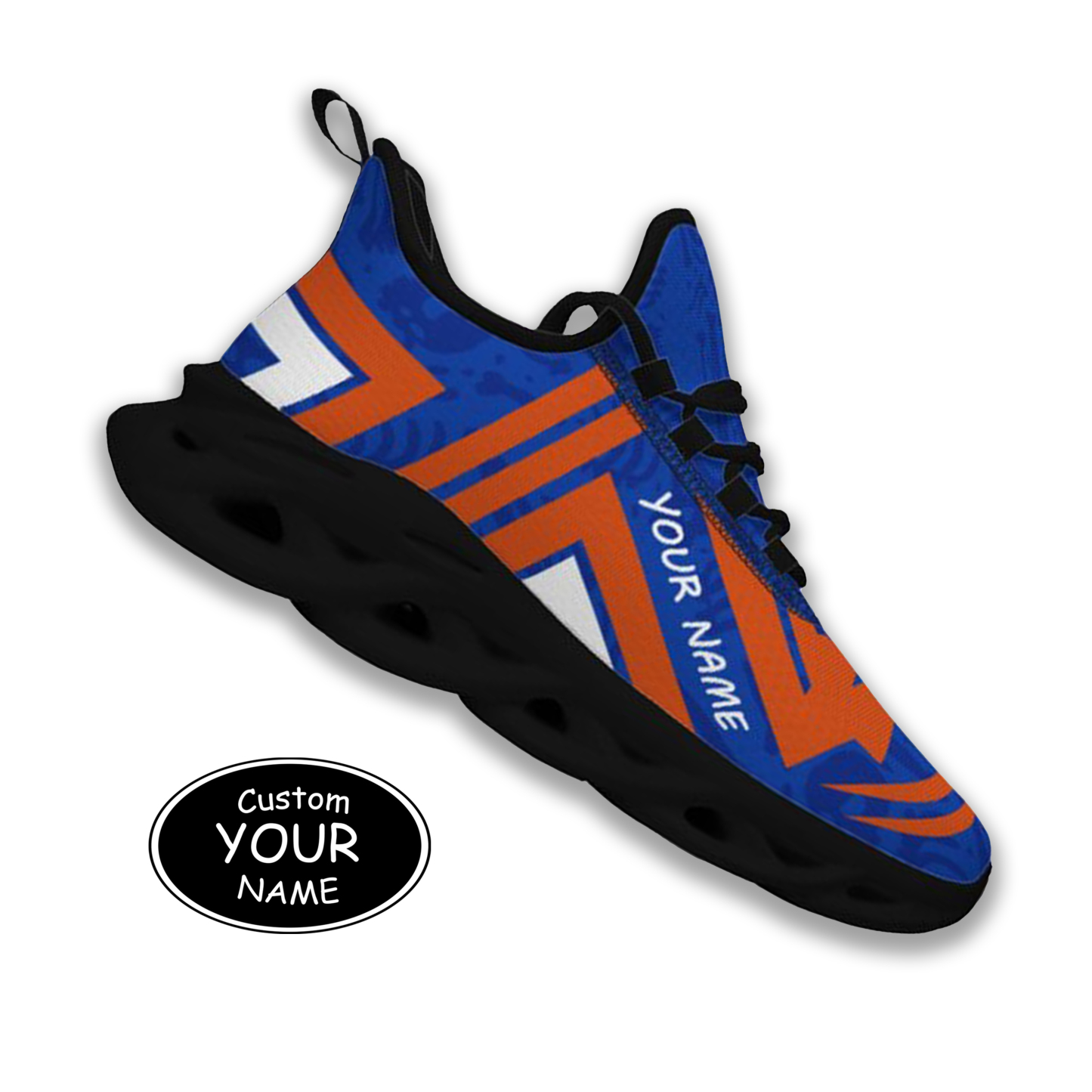 Max Sowl-25-cy-Boise-23-4, Personalized Boise State Broncos Custom Max Sowl Shoes, Personalized Sport Footwear, Custom Color-Blocked Running Shoes