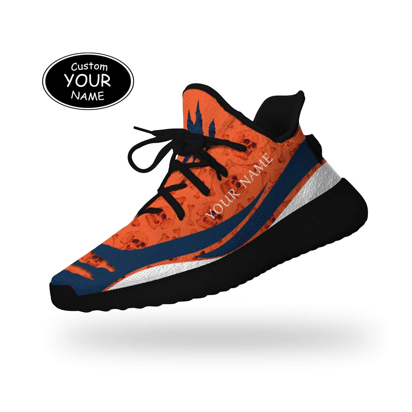 SH051-25-cy-Denver-10-3，Personalized  Denver Sneakers, Custom Breathable Walking Shoes, Patriotic Running Shoes