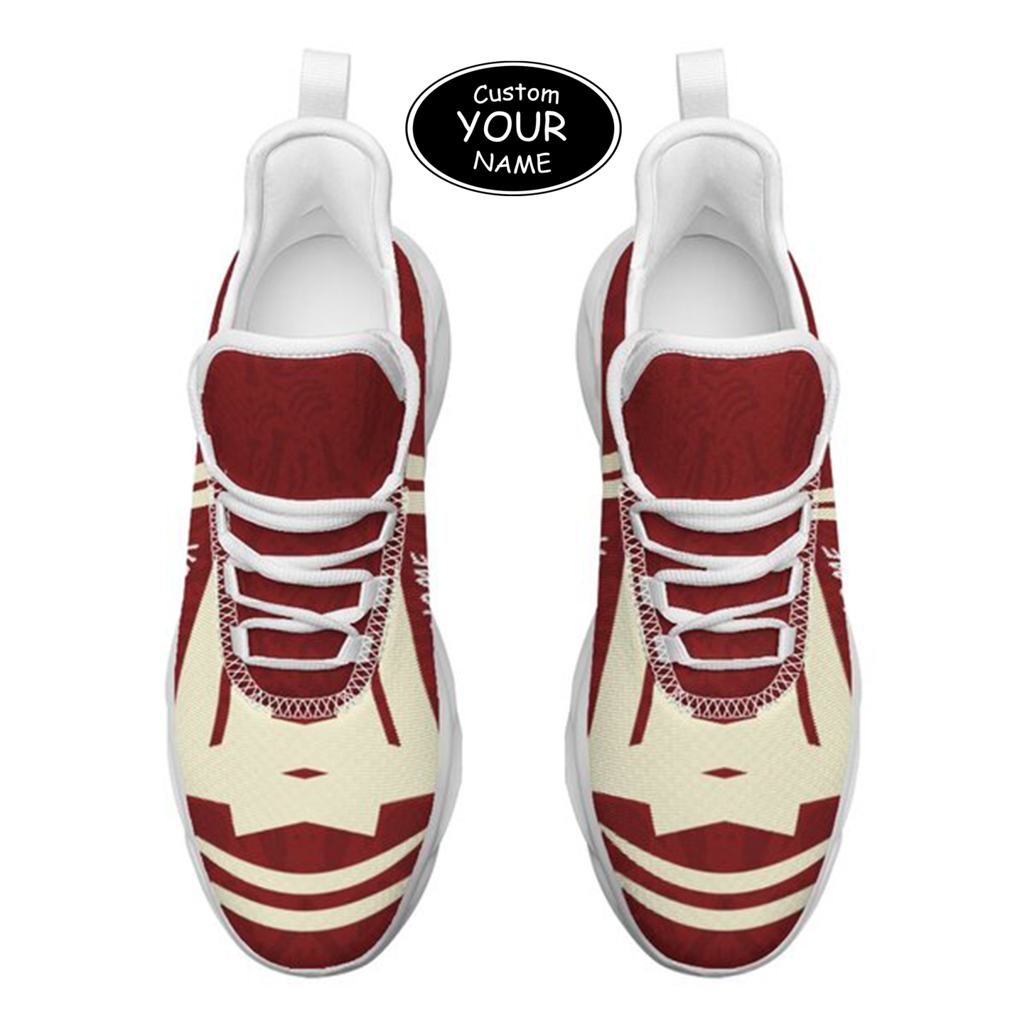 Max Sowl-25-cy-Norman-4-4, Personalized Oklahoma Sooners Custom Max Sowl Shoes, Personalized Sport Footwear, Custom Color-Blocked Running Shoes