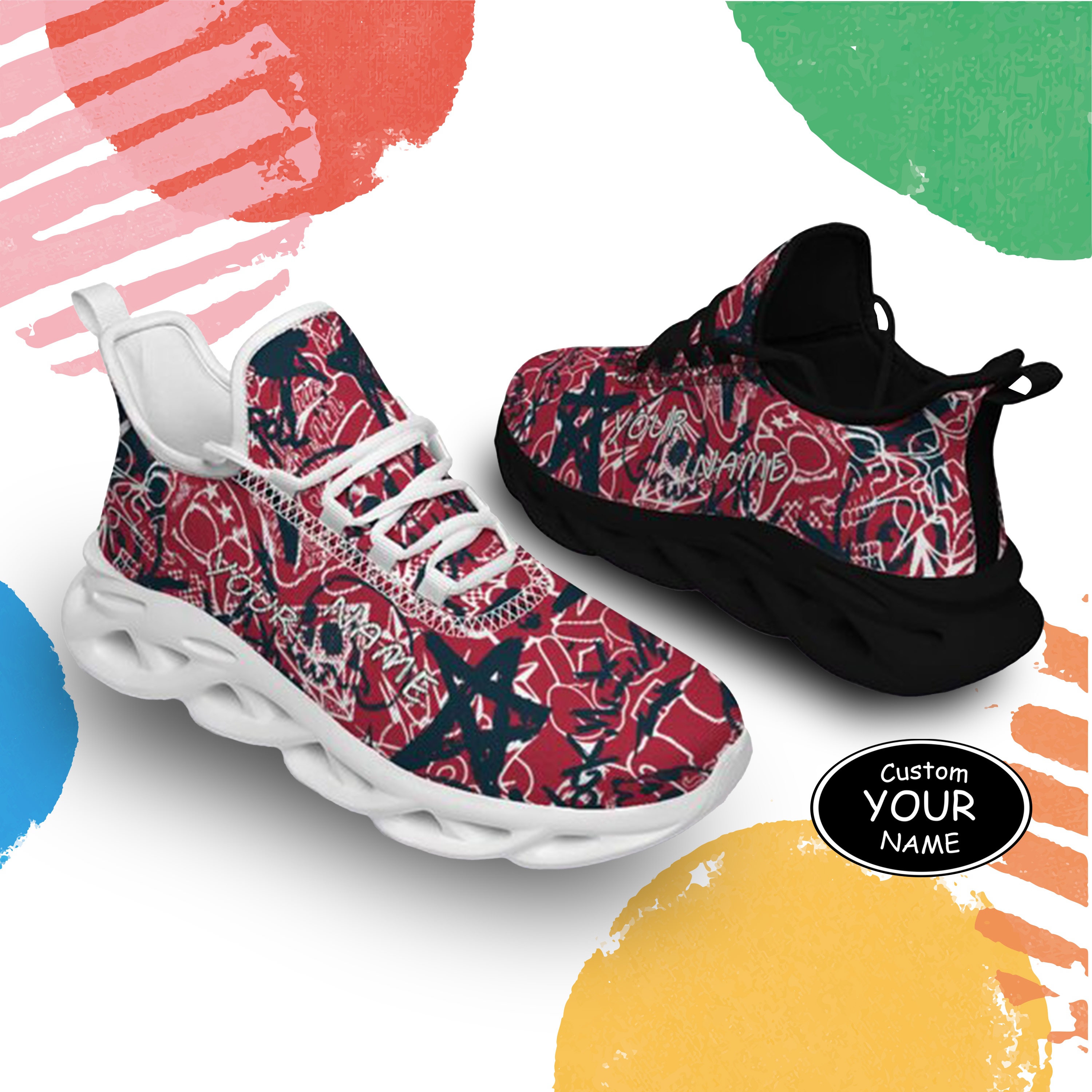 Max Sowl-25-yy-Houston-12-8, Personalized Houston Sneakers, Custom Breathable Walking Shoes, Patriotic Running Shoes