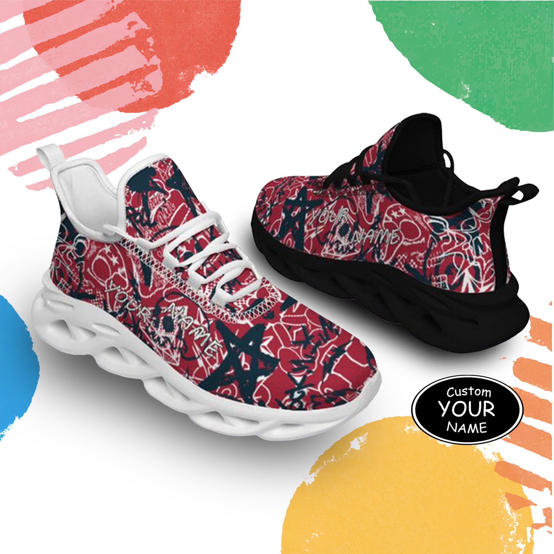 Max Sowl-25-yy-Houston-12-8, Personalized Houston Sneakers, Custom Breathable Walking Shoes, Patriotic Running Shoes