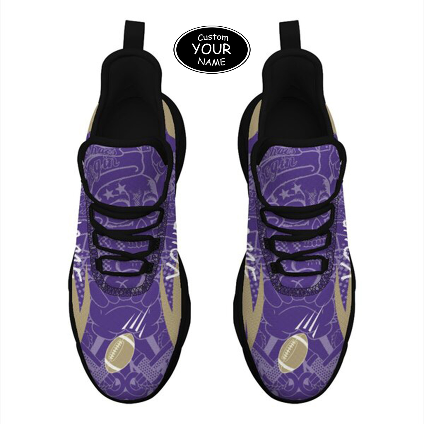 Max Sowl-25-yy-Seattle-13-4, Personalized Washington Huskies Custom Max Sowl Shoes, Personalized Sport Footwear, Custom Color-Blocked Running Shoes