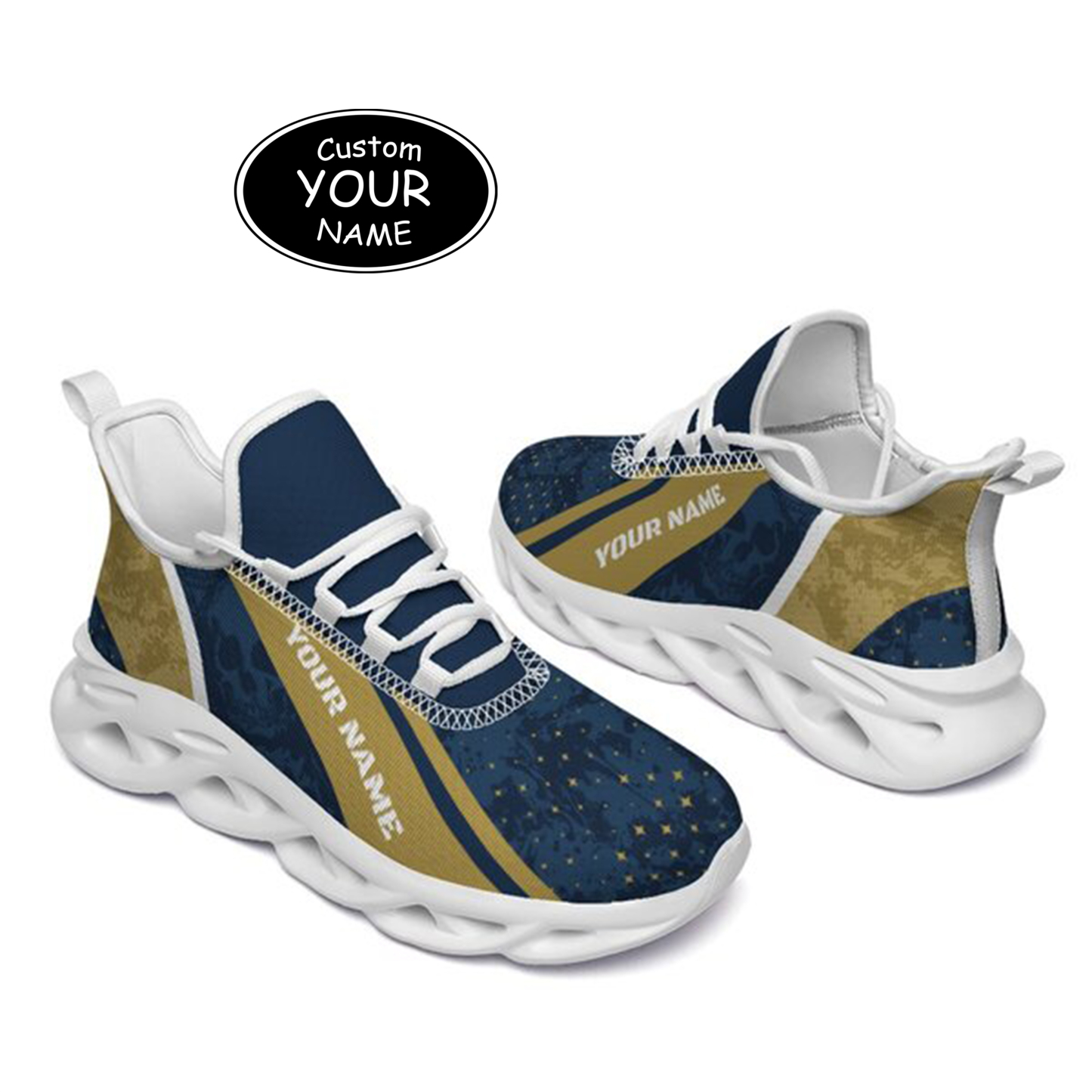 Max Sowl-25-cy-South Bend-5-1, Personalized Notre Dame Fighting Irish Custom Max Sowl Shoes, Patriotic Running Sneakers, Custom Comfortable Walking Shoes