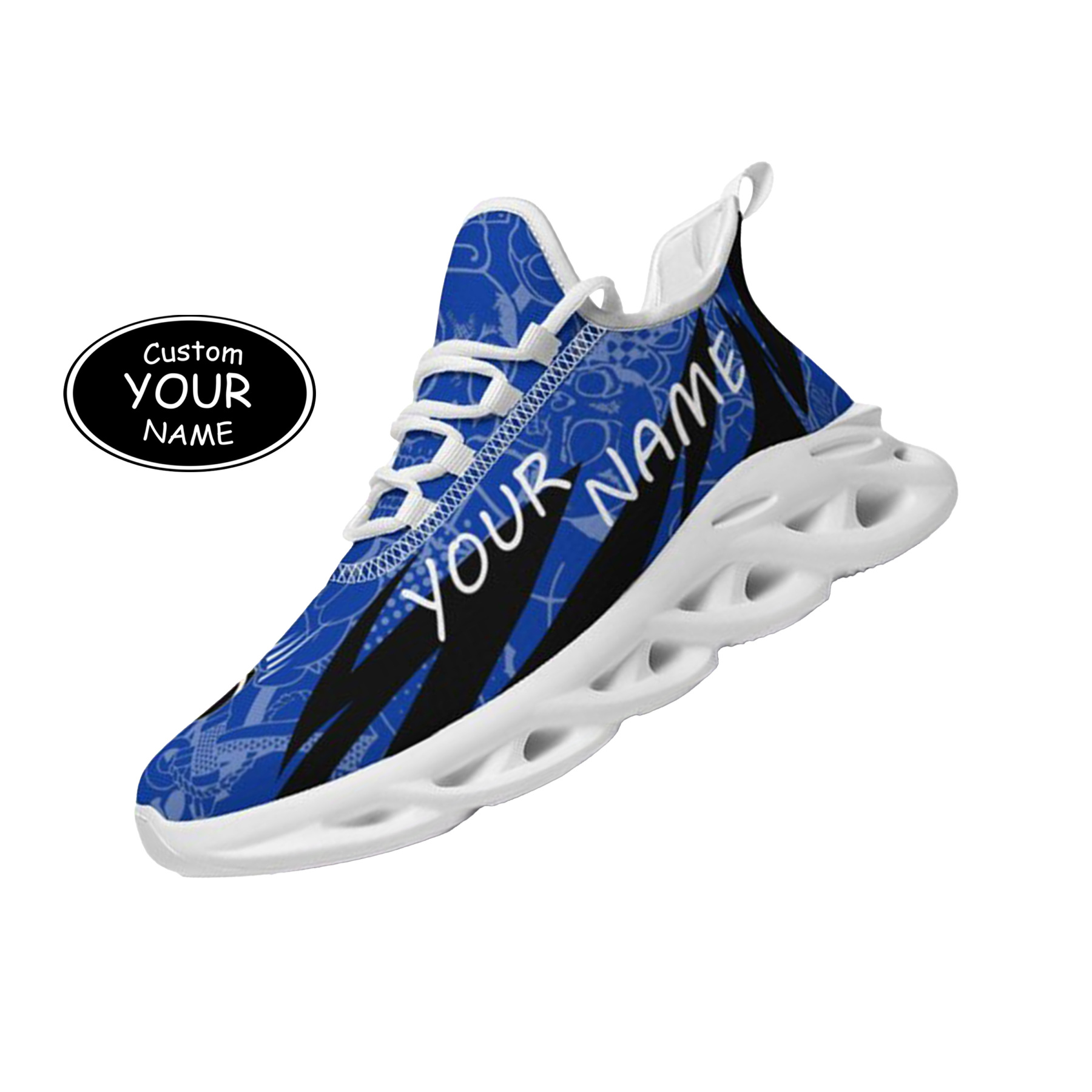 Max Sowl-25-yy-Lexington-12-4, Personalized Kentucky Wildcats Custom Max Sowl Shoes, Personalized Sport Footwear, Custom Color-Blocked Running Shoes