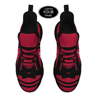 Max Sowl-25-cy-Athens-8-4, Personalized Georgia Bulldogs Custom Max Sowl Shoes, Personalized Sport Footwear, Custom Color-Blocked Running Shoes