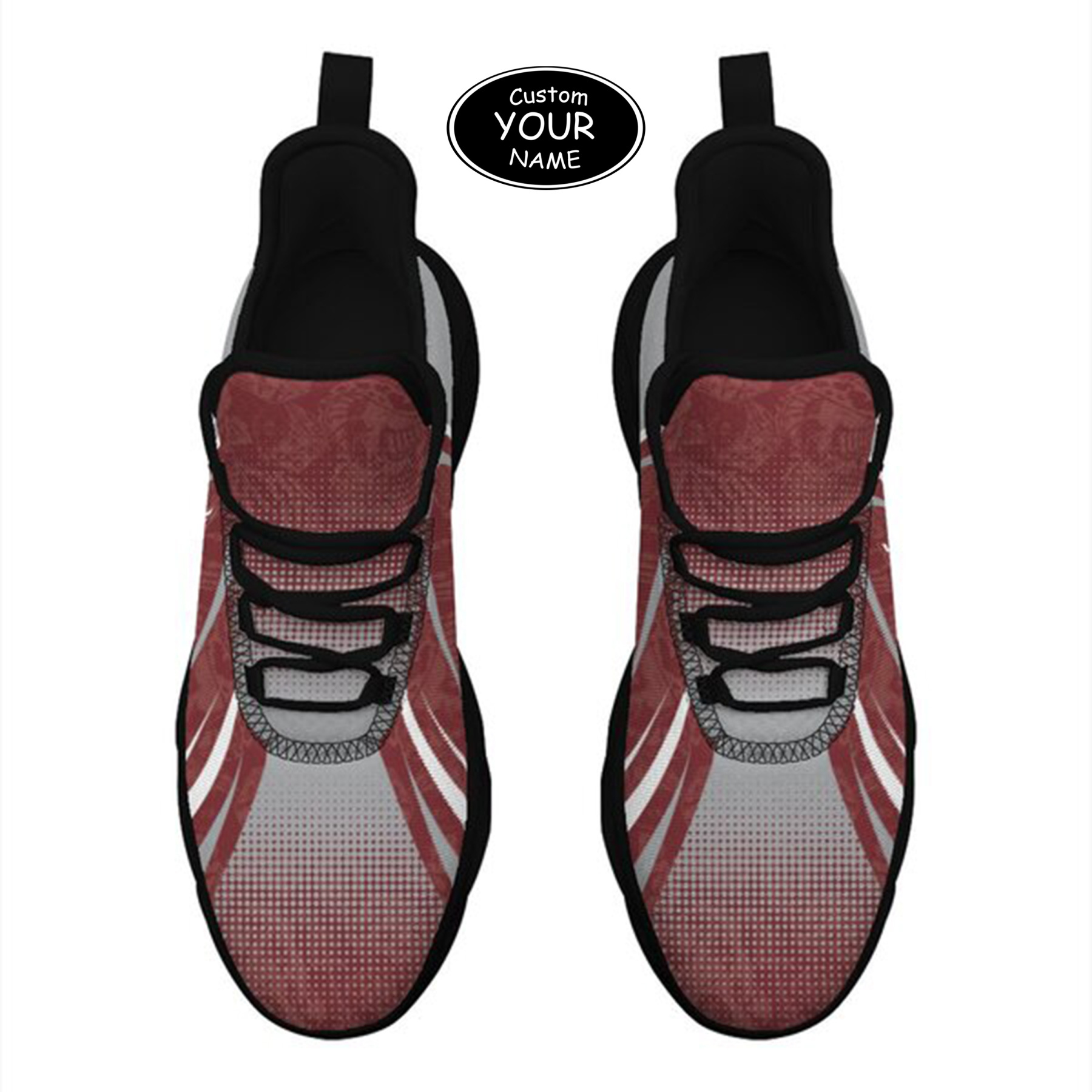 Max Sowl-25-yy-College Station-16-6, Personalized Texas A&M Aggies Custom Max Sowl Shoes, Personalized Skull Sport Footwear, Custom Color-Blocked Running Shoes