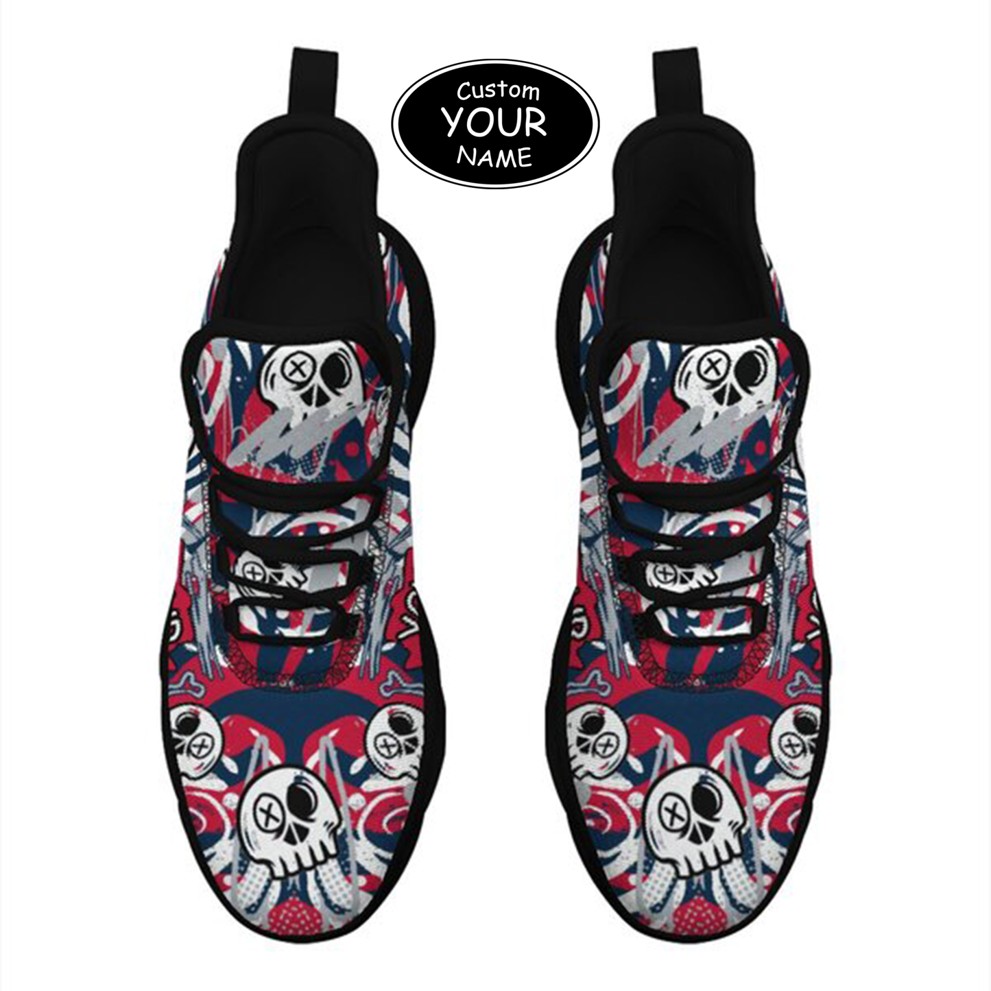 Max Sowl-25-cy-New England-26-7, Personalized New England Sneakers, Custom Breathable Walking Shoes, Patriotic Running Shoes