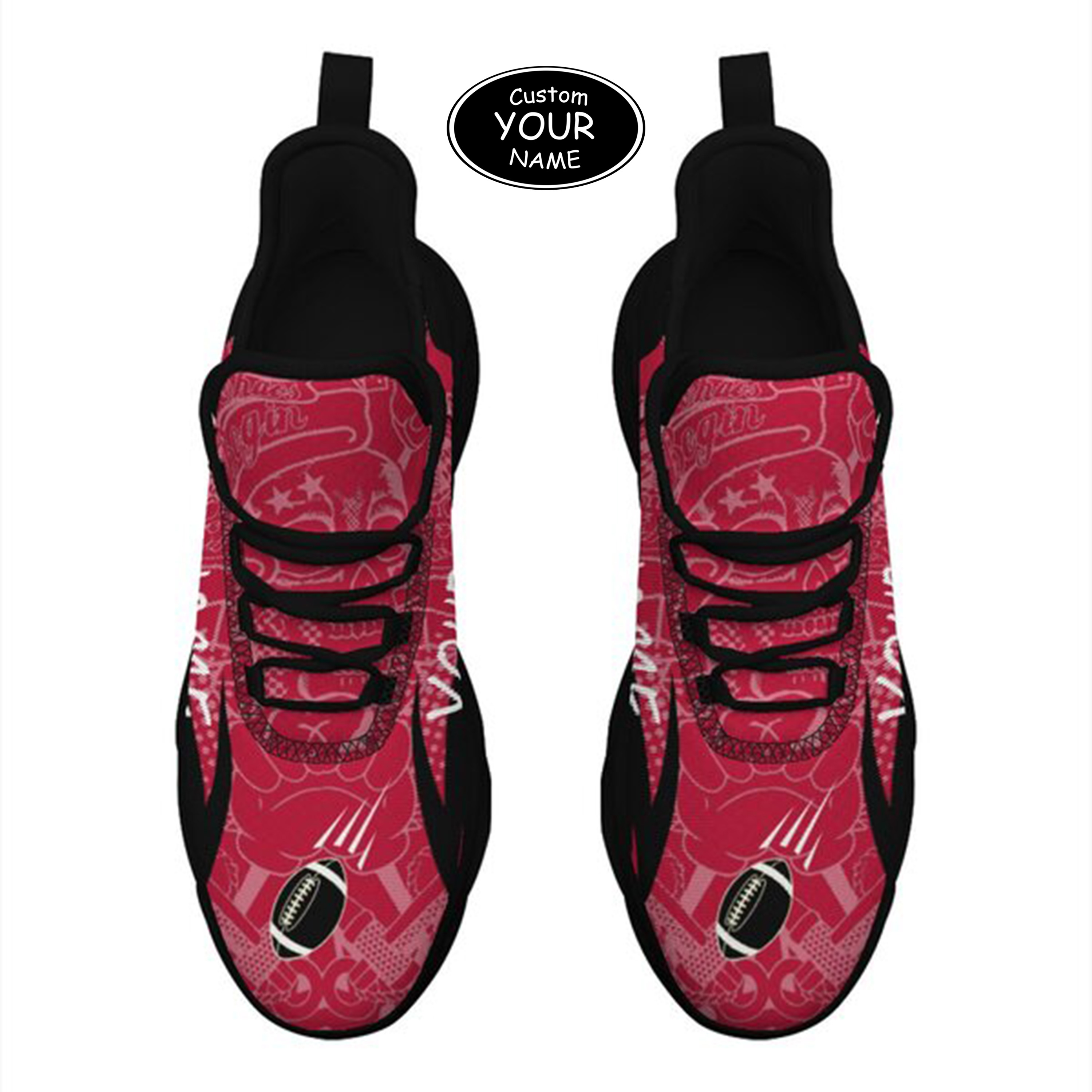 Max Sowl-25-yy-Athens-8-4, Personalized Georgia Bulldogs Custom Max Sowl Shoes, Personalized Sport Footwear, Custom Color-Blocked Running Shoes