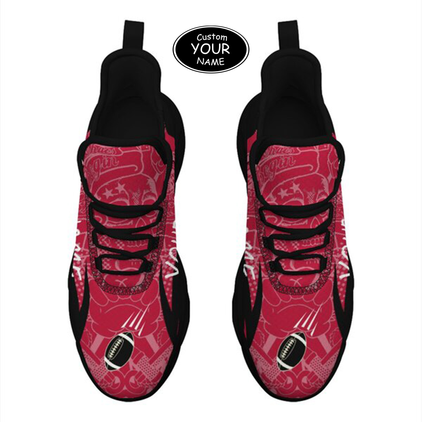 Max Sowl-25-yy-Athens-8-4, Personalized Georgia Bulldogs Custom Max Sowl Shoes, Personalized Sport Footwear, Custom Color-Blocked Running Shoes