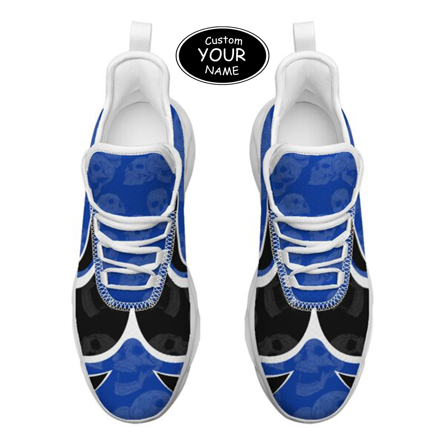 Max Sowl-25-cy-Lexington-12-5, Personalized Kentucky Wildcats Custom Max Sowl Shoes, Personalized Skull Sport Footwear, Custom Color-Blocked Running Shoes