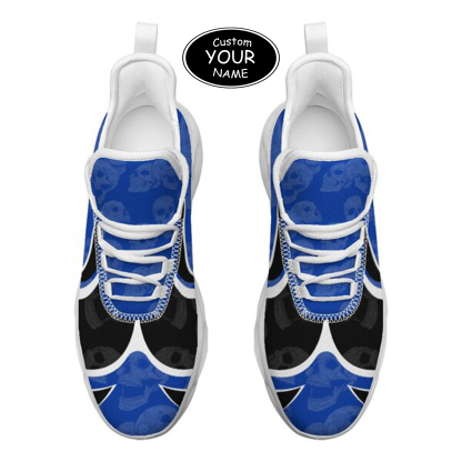 Max Sowl-25-cy-Lexington-12-5, Personalized Kentucky Wildcats Custom Max Sowl Shoes, Personalized Skull Sport Footwear, Custom Color-Blocked Running Shoes