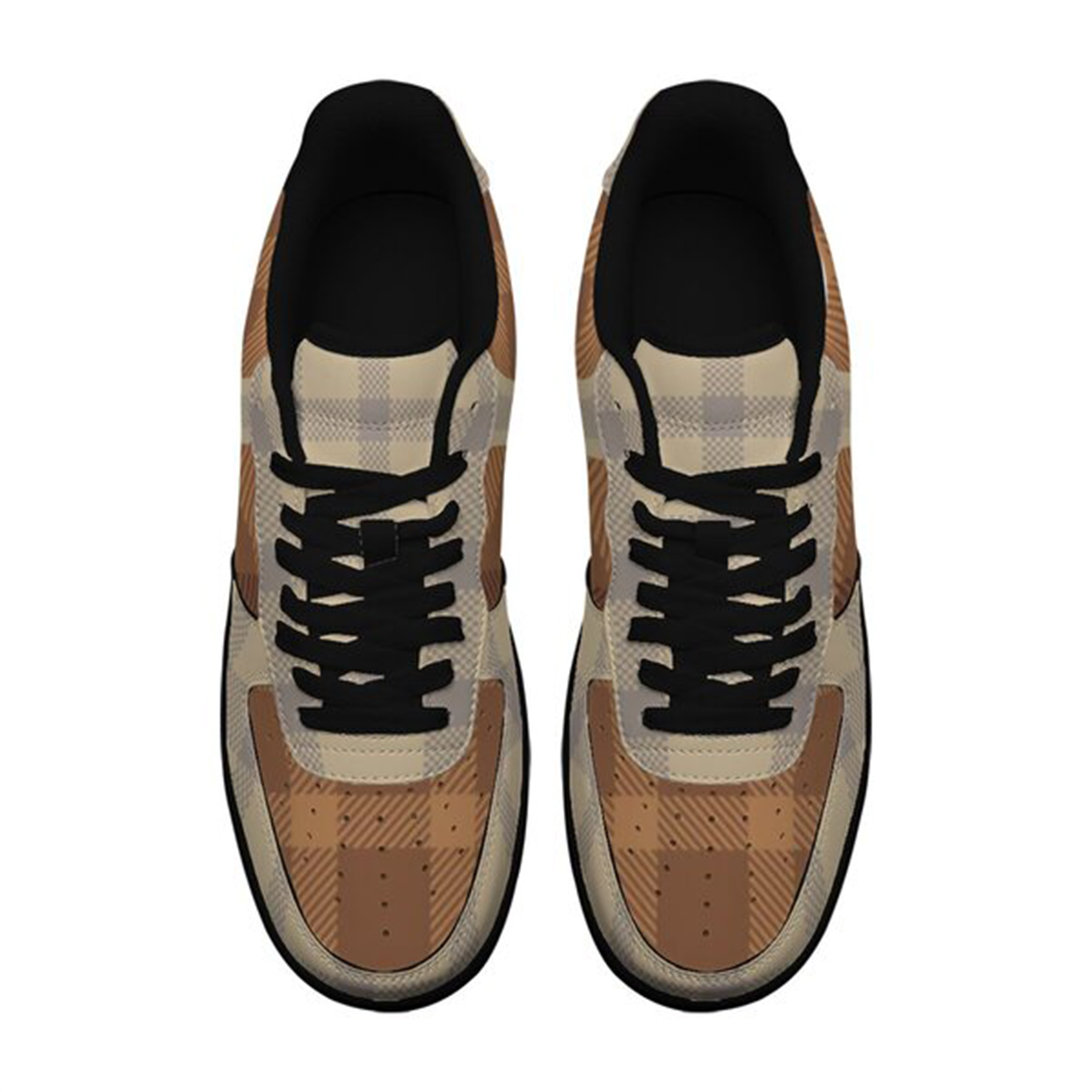 Air Force 1-25-yy-Quiet Luxe-8, Personalized Light Luxury Vintage Sneakers, Custom Patchwork Design, Light Breathable, Casual Walking Shoes, Fashion Sneakers