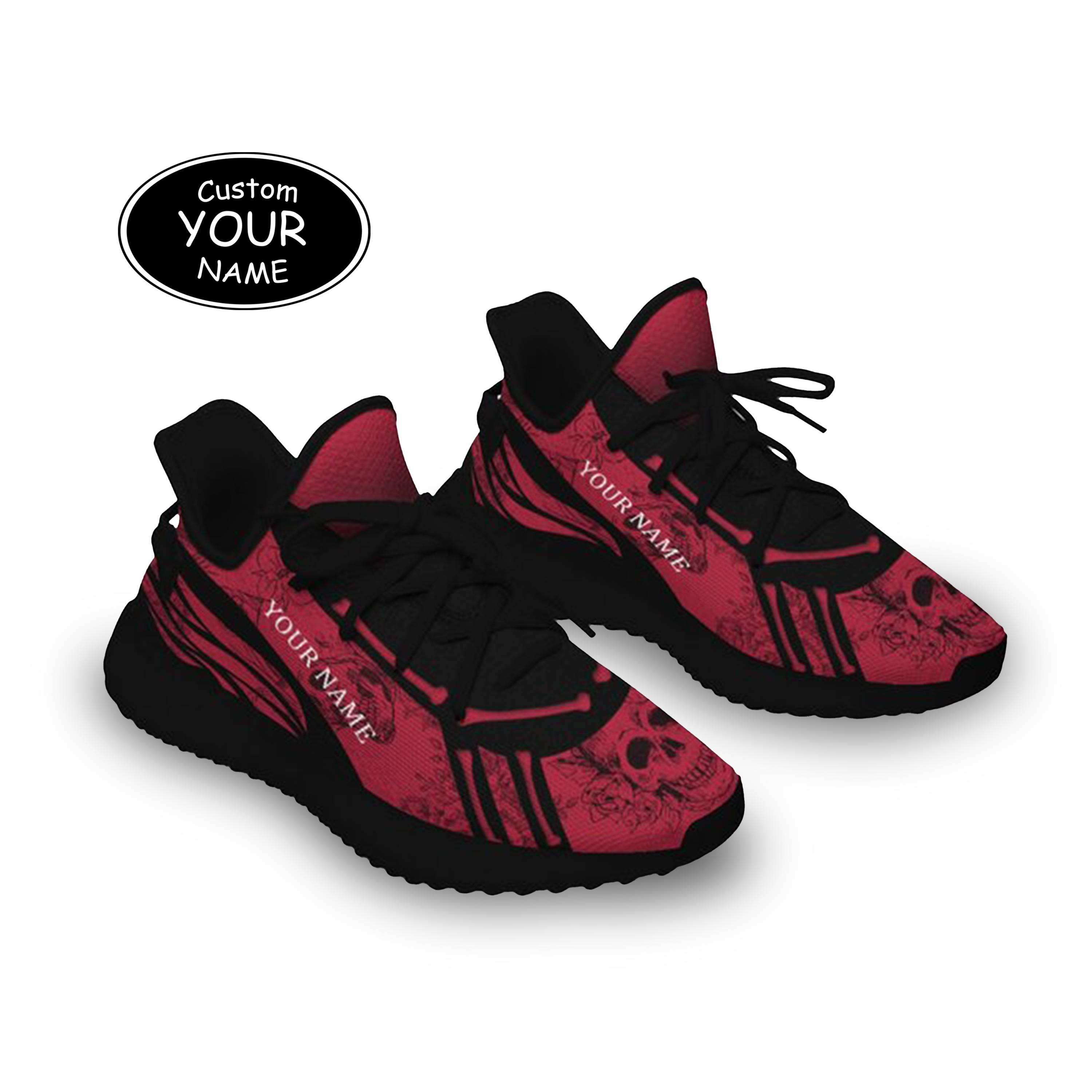 SH051-25-cy-Atlanta-3-1，Personalized  Atlanta Sneakers, Custom Breathable Walking Shoes, Patriotic Running Shoes