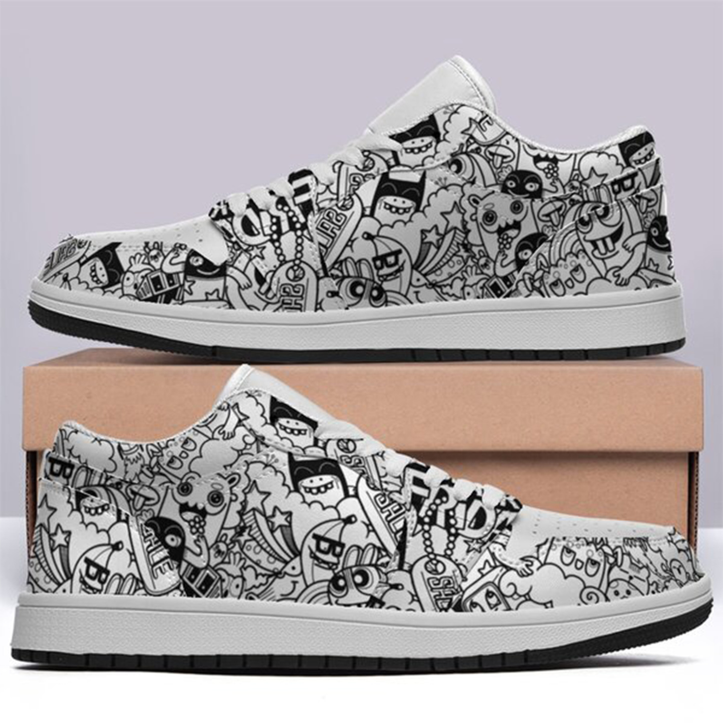 Jordan 1-25-yy-Quiet Luxe-10, Personalized Light Luxury Vintage Sneakers, Custom Printed Design, Light Breathable, Casual Walking Shoes, Fashion Sneakers