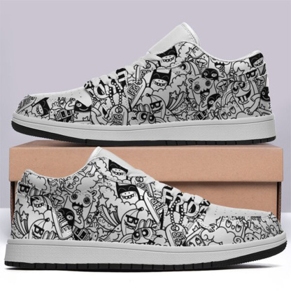 Jordan 1-25-yy-Quiet Luxe-10, Personalized Light Luxury Vintage Sneakers, Custom Printed Design, Light Breathable, Casual Walking Shoes, Fashion Sneakers