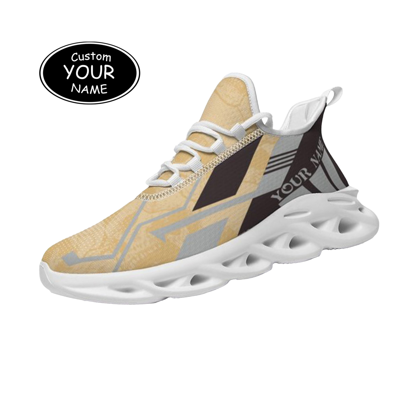 Max Sowl-25-yy-West Point-19-5, Personalized Army Black Knights Custom Max Sowl Shoes, Personalized Skull Sport Footwear, Custom Color-Blocked Running Shoes