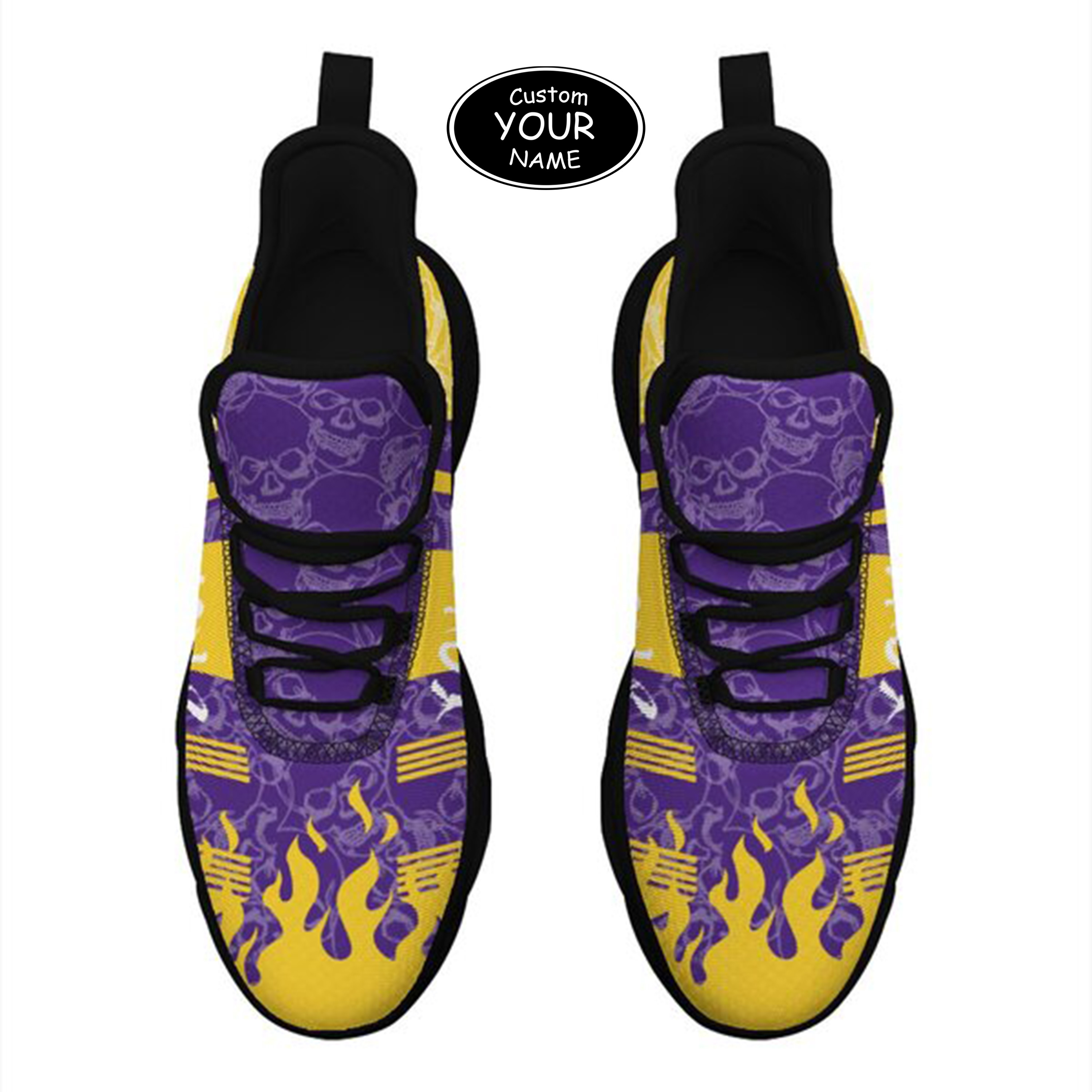 Max Sowl-25-yy-Baton Rouge-6-3, Personalized LSU Tigers Custom Max Sowl Shoes, Patriotic Running Sneakers, Custom Comfortable Walking Shoes