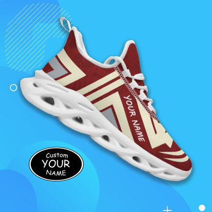 Max Sowl-25-cy-Norman-4-4, Personalized Oklahoma Sooners Custom Max Sowl Shoes, Personalized Sport Footwear, Custom Color-Blocked Running Shoes