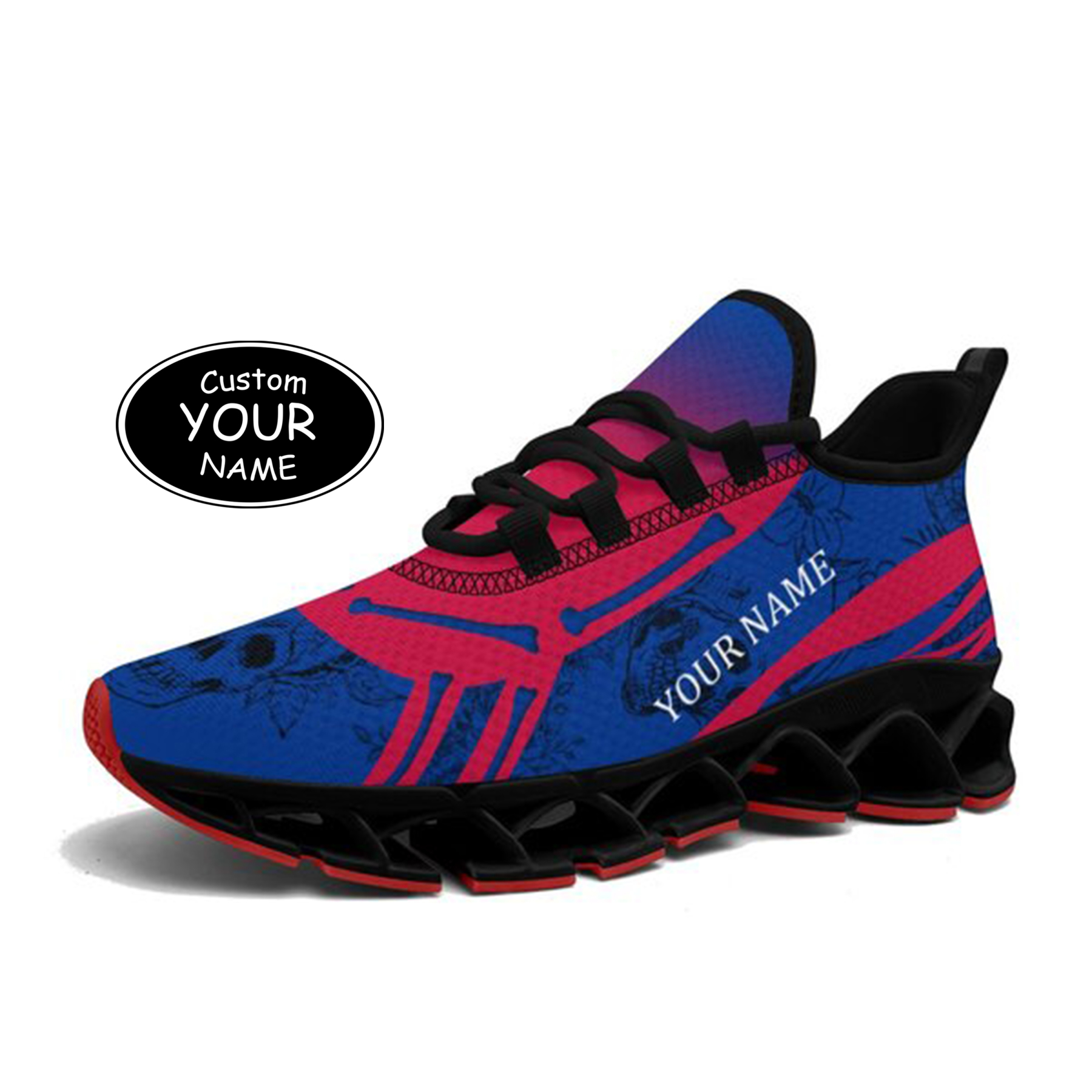 FN003-25-cy-Buffalo-4-1，Personalized  Buffalo Sneakers, Custom Breathable Walking Shoes, Patriotic Running Shoes
