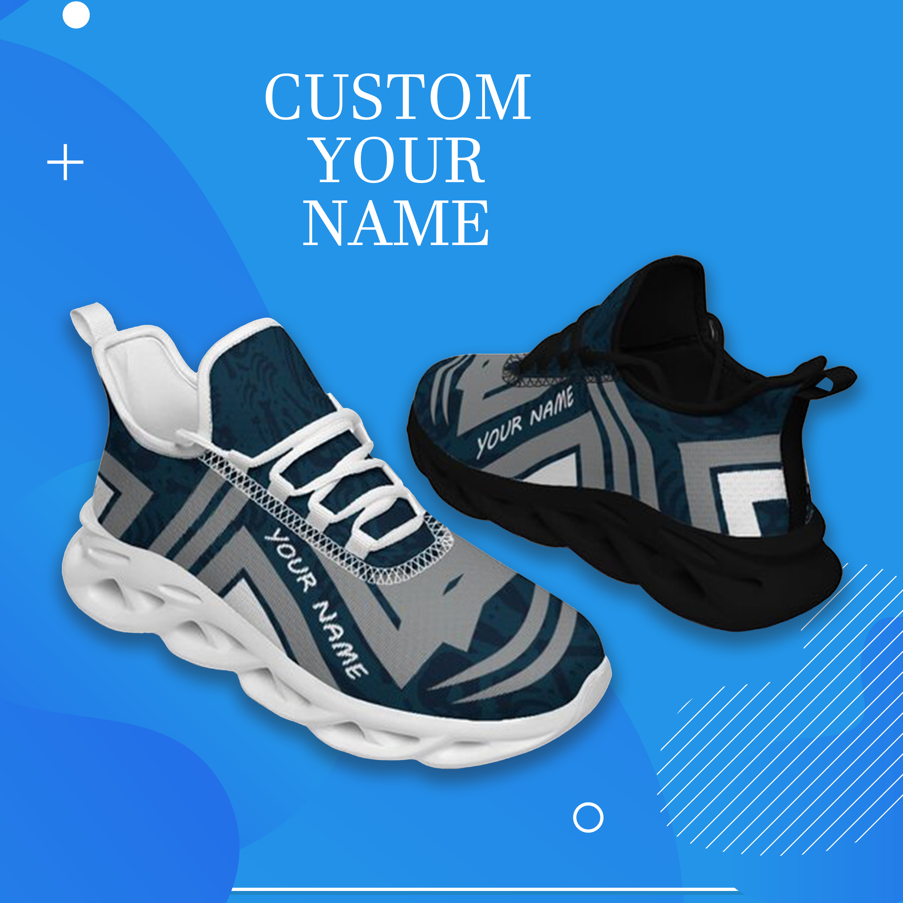 Max Sowl-25-cy-Logan-22-4, Personalized Utah State Aggies Custom Max Sowl Shoes, Personalized Sport Footwear, Custom Color-Blocked Running Shoes