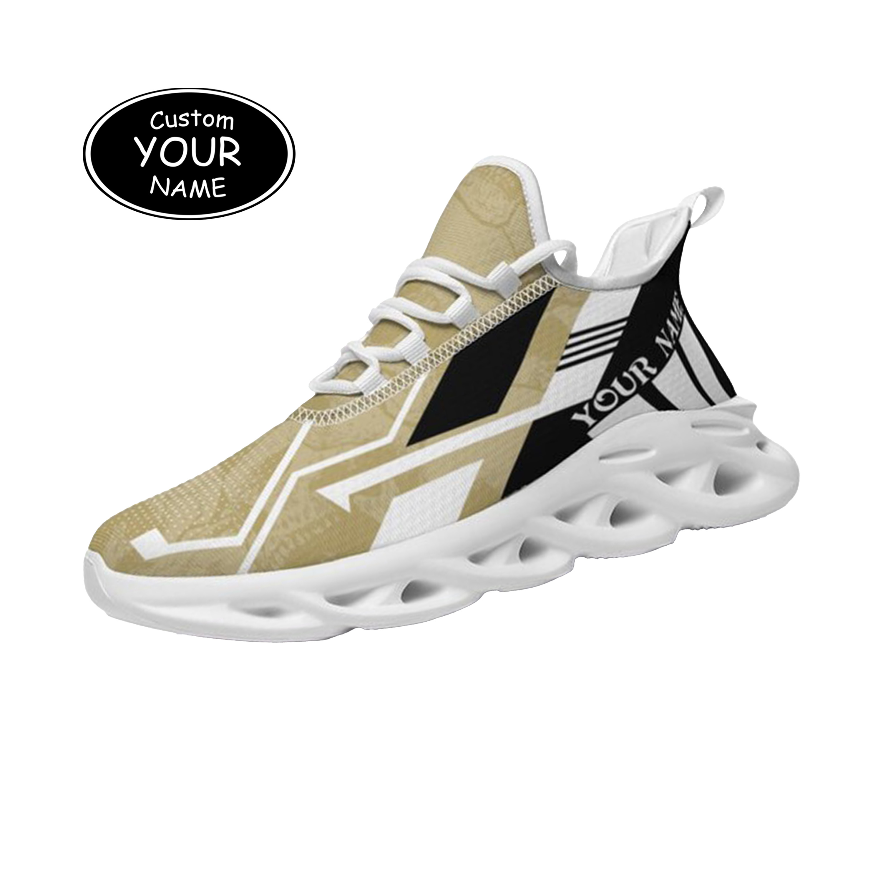 Max Sowl-25-yy-Orlando-11-5, Personalized UCF Knights Custom Max Sowl Shoes, Personalized Skull Sport Footwear, Custom Color-Blocked Running Shoes