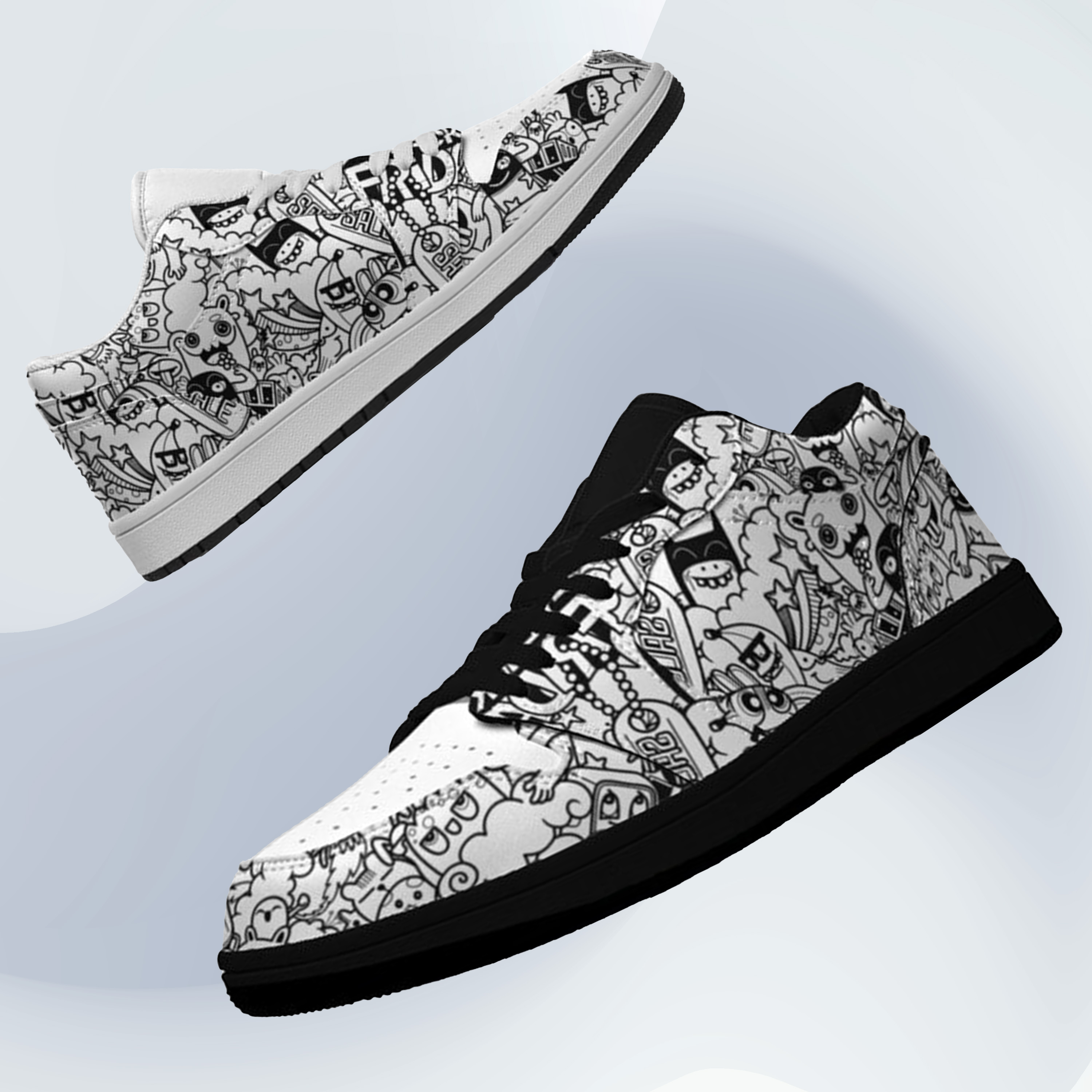 Jordan 1-25-yy-Quiet Luxe-10, Personalized Light Luxury Vintage Sneakers, Custom Printed Design, Light Breathable, Casual Walking Shoes, Fashion Sneakers