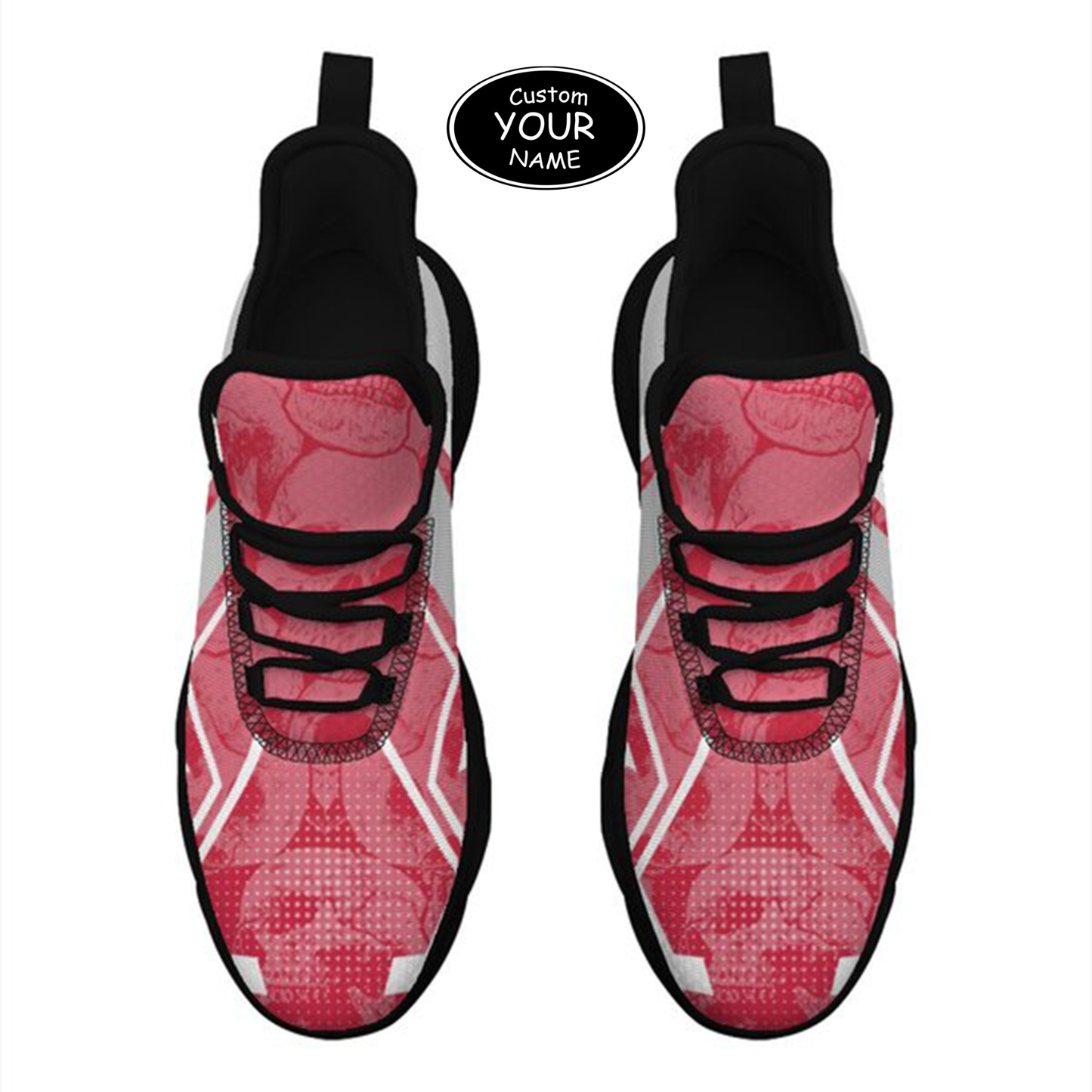 Max Sowl-25-yy-Tuscaloosa-2-5, Personalized Alabama Crimson Tide Custom Max Sowl Shoes, Personalized Skull Sport Footwear, Custom Color-Blocked Running Shoes