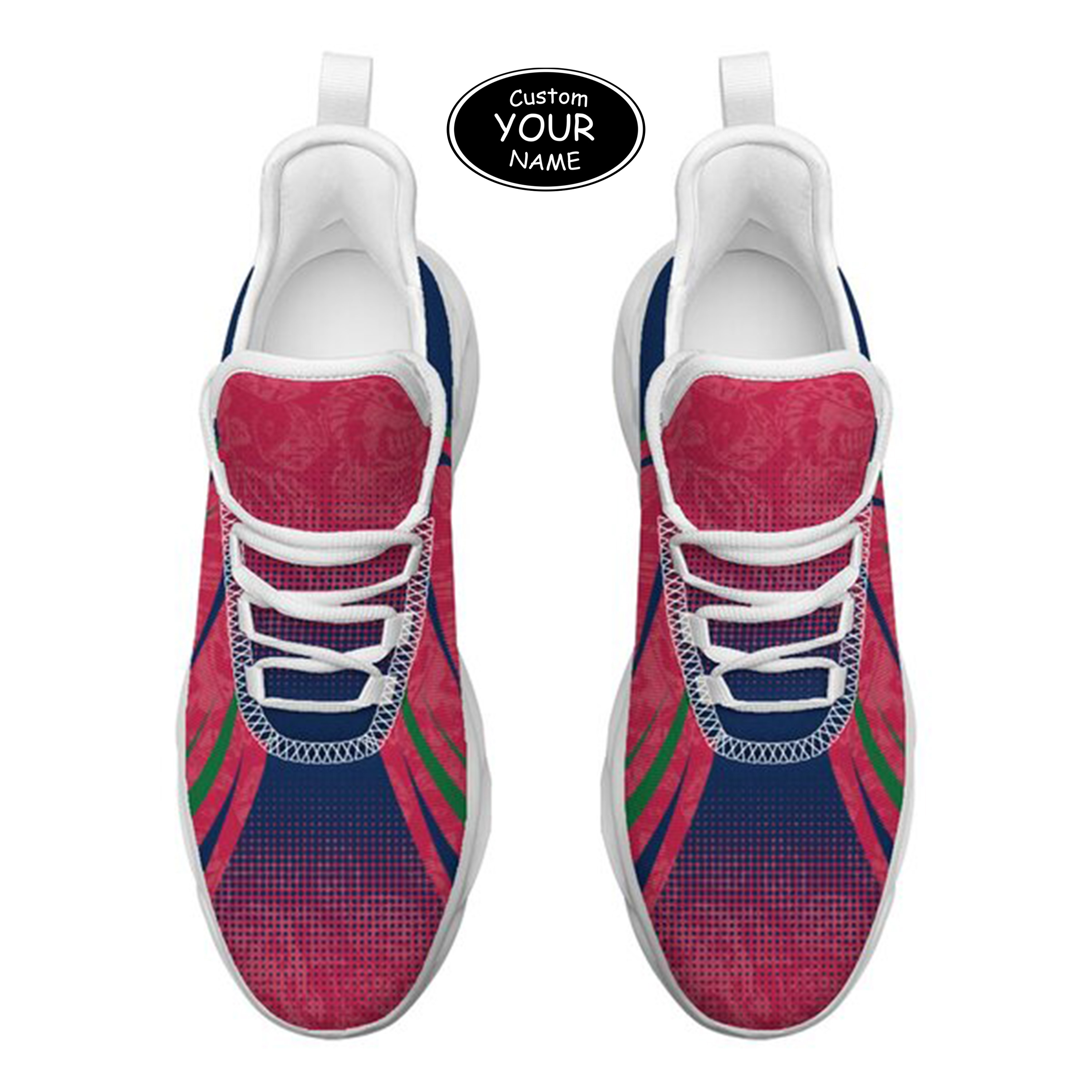 Max Sowl-25-yy-Fresno-18-6, Personalized Fresno State Bulldogs Custom Max Sowl Shoes, Personalized Skull Sport Footwear, Custom Color-Blocked Running Shoes