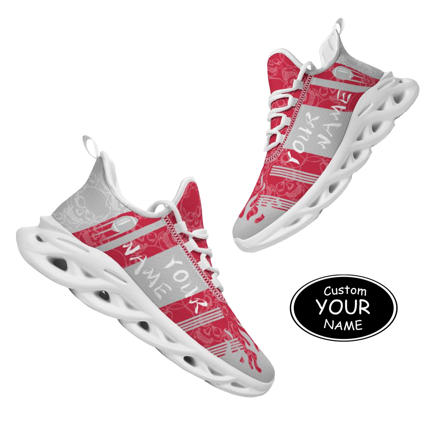 Max Sowl-25-yy-Tuscaloosa-2-3, Personalized Alabama Crimson Tide Custom Max Sowl Shoes, Patriotic Running Sneakers, Custom Comfortable Walking Shoes