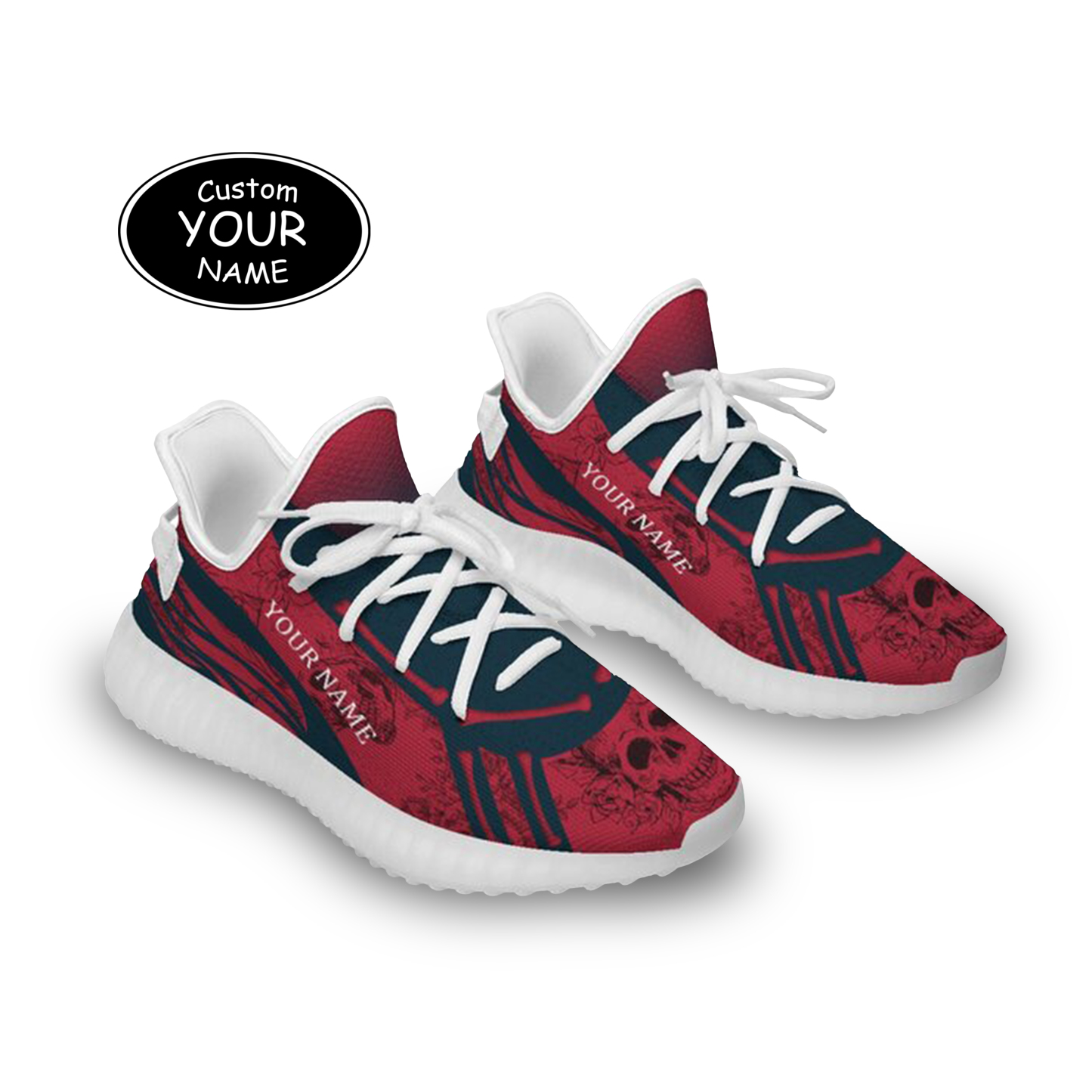 SH051-25-cy-Houston-12-1，Personalized  Houston Sneakers, Custom Breathable Walking Shoes, Patriotic Running Shoes