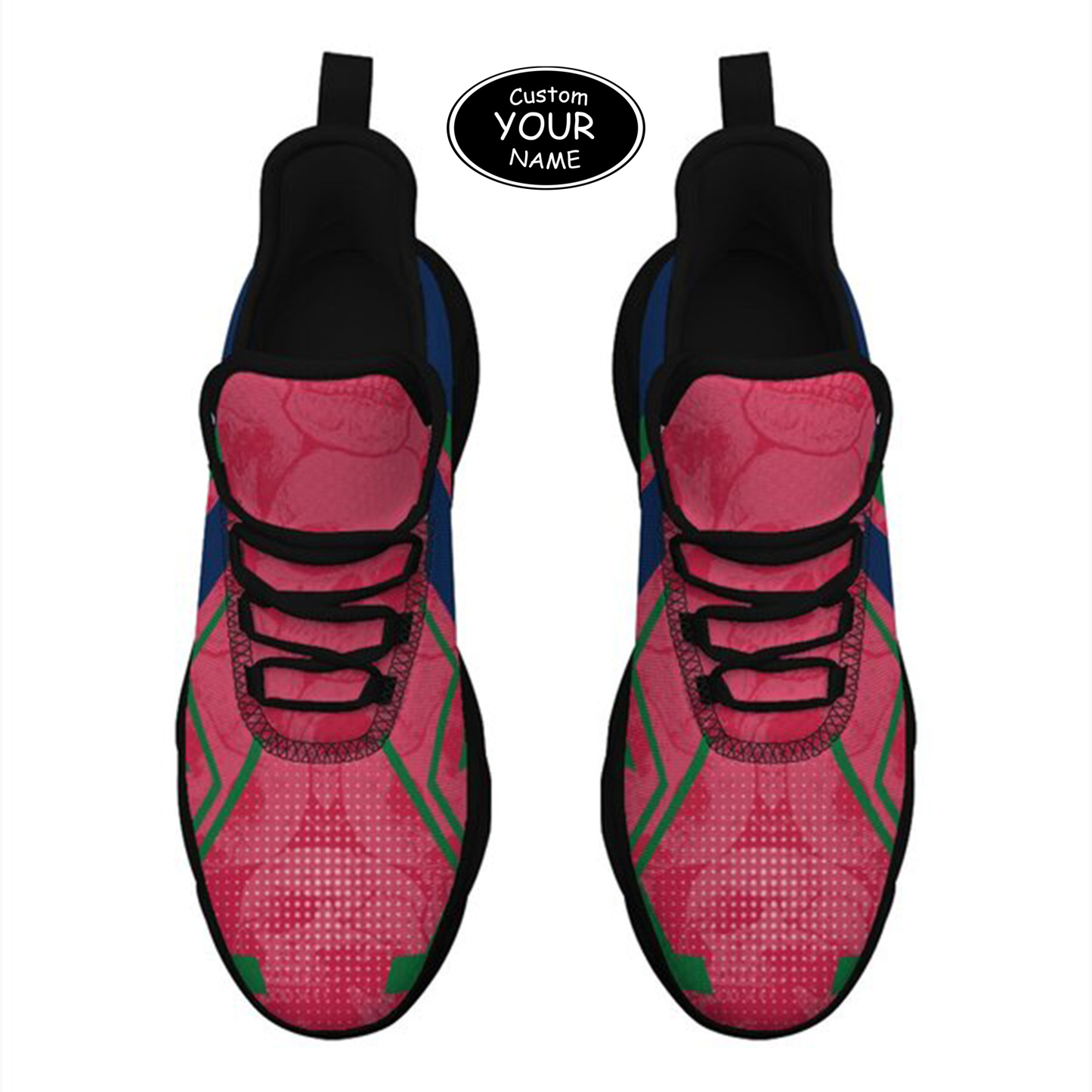 Max Sowl-25-yy-Fresno-18-5, Personalized Fresno State Bulldogs Custom Max Sowl Shoes, Personalized Skull Sport Footwear, Custom Color-Blocked Running Shoes