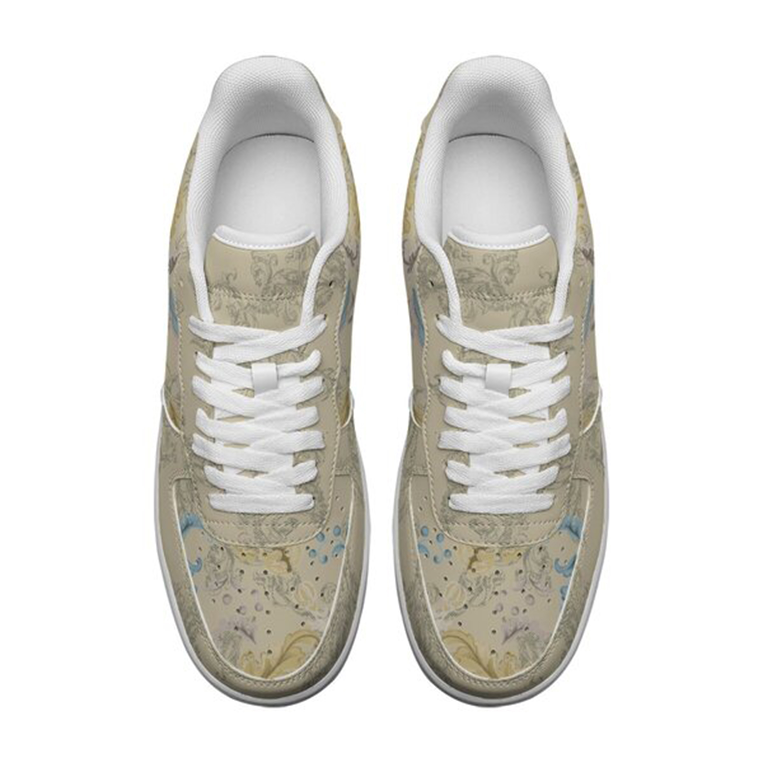 Air Force 1-25-cy-Quiet Luxe-6, Personalized Light Luxury Vintage Sneakers, Breathable Running Shoes, Printed Luxury-inspired Design, Anti-Slip Athletic Shoes, Lightweight Walking Sneakers