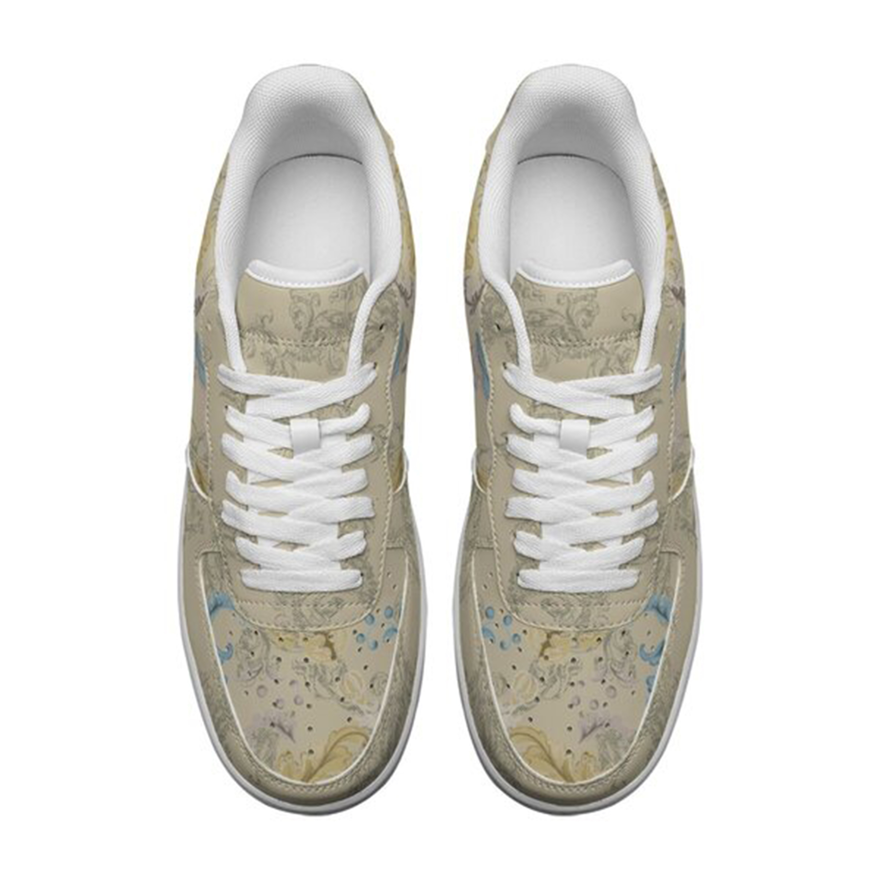 Air Force 1-25-cy-Quiet Luxe-6, Personalized Light Luxury Vintage Sneakers, Breathable Running Shoes, Printed Luxury-inspired Design, Anti-Slip Athletic Shoes, Lightweight Walking Sneakers